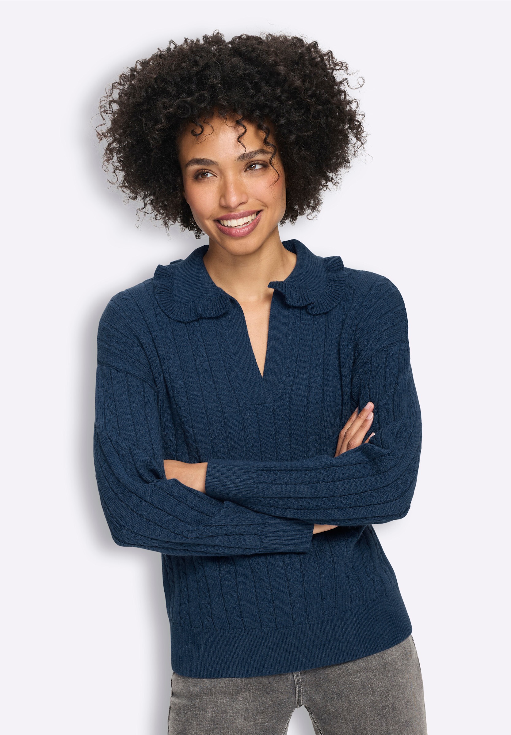 heine Strickpullover »Pullover Pullover mit Zopfmuster«