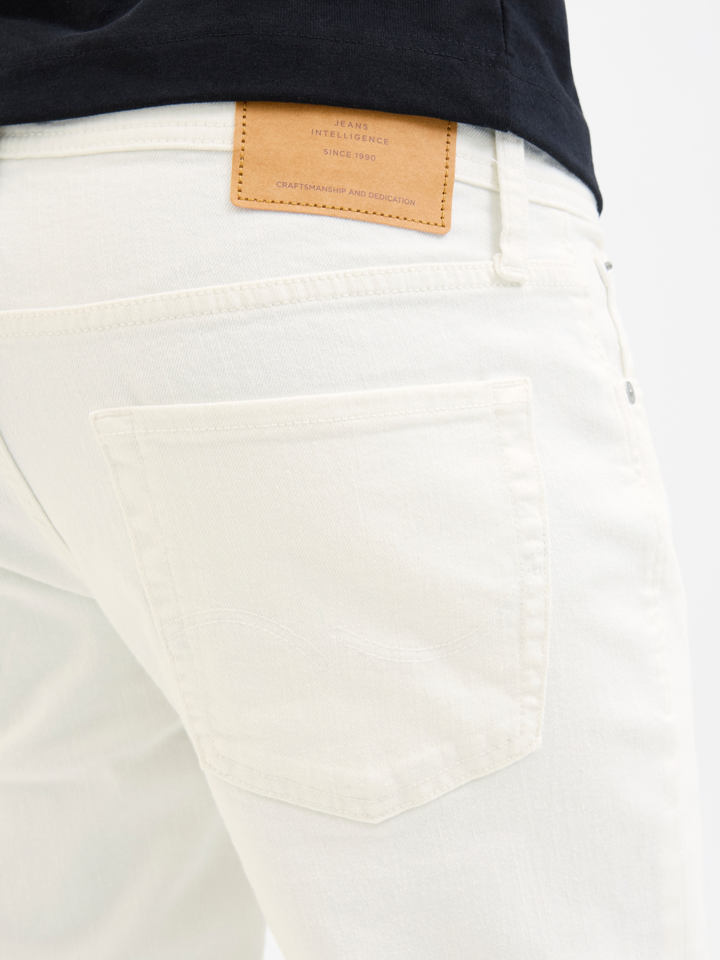 Jack & Jones Slim-fit-Jeans »JJIGLENN  Slim-Fit mit Stretch und praktischer 5-Pocket-Form« mit Abriebeffekten