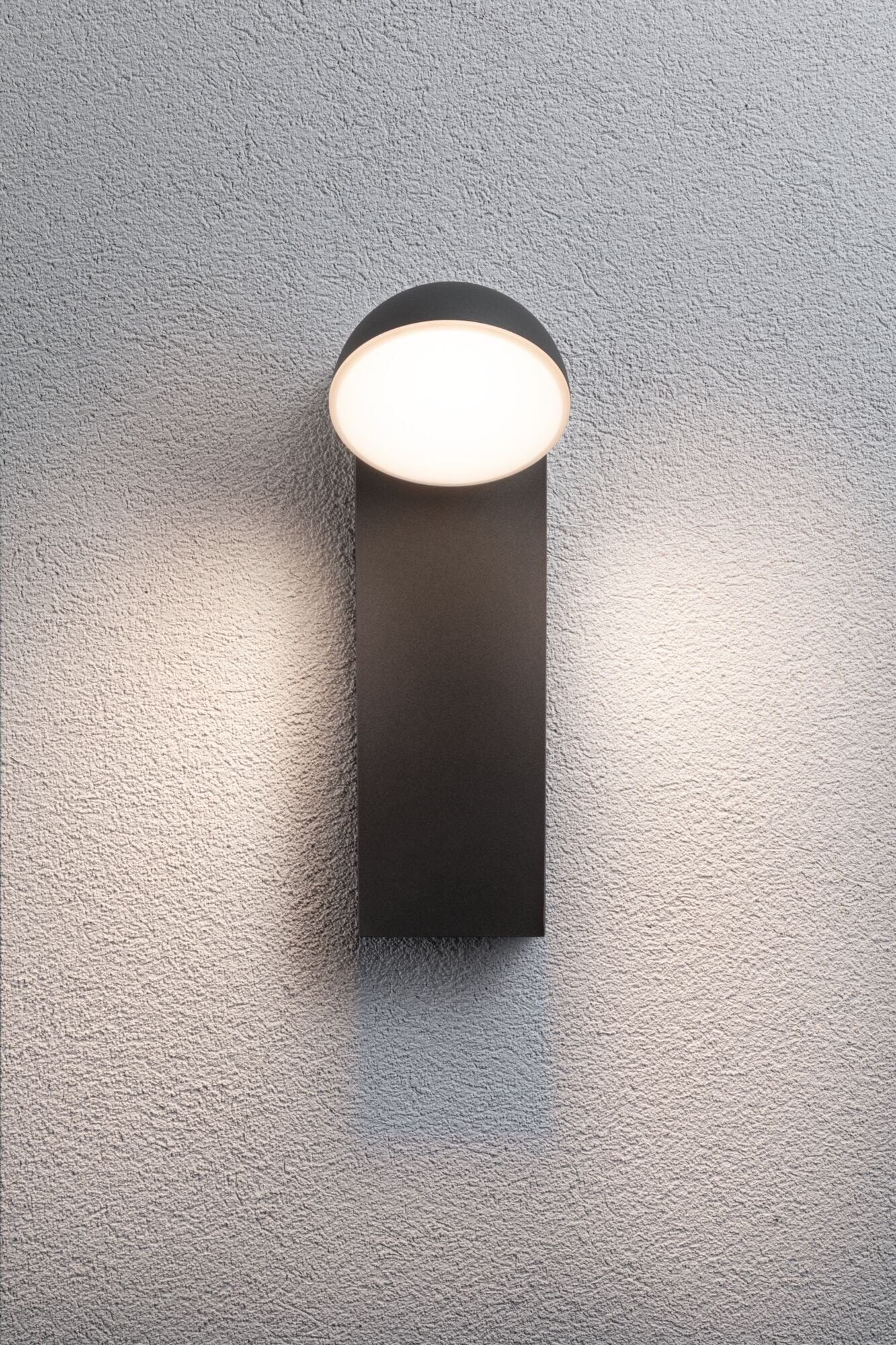 Paulmann LED Außen-Wandleuchte »Puka IP44 rund 110x125mm 3000K 8,5W 460lm 230V Anthrazit Aluminium«, 1 flammig, seewasserresistent