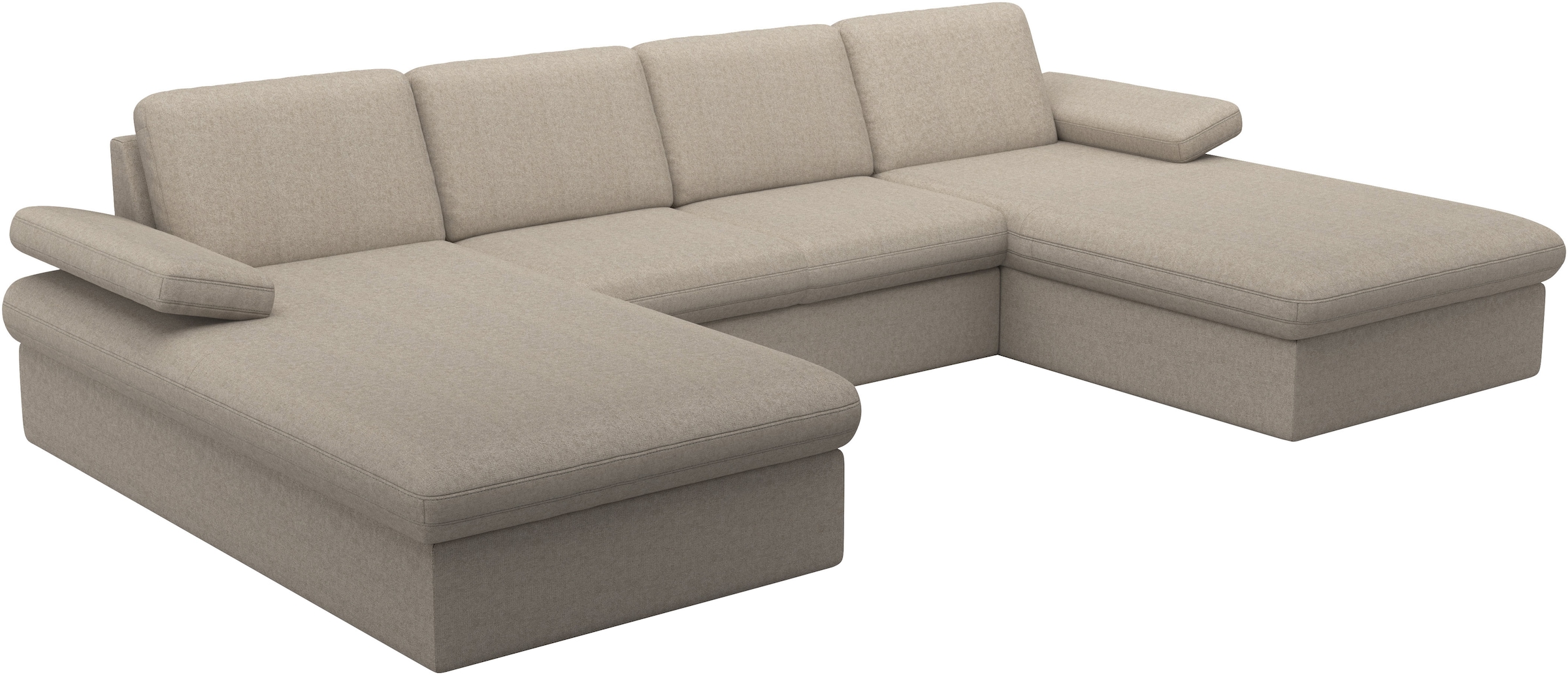 sit&more Wohnlandschaft »Moreno«, mit Armteilverstellung,wahlweise mit Bettfunktion