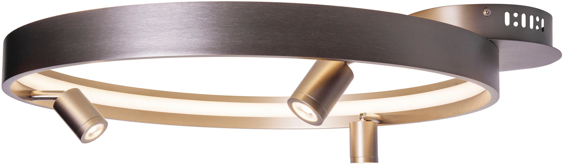 näve LED Deckenleuchte »Tristan« LED-Modul 1 Stk. Warmweiß Deckenlampe warmweiß, L: 65cm, 37W, stahl-blank, inkl. Trafo, IP20