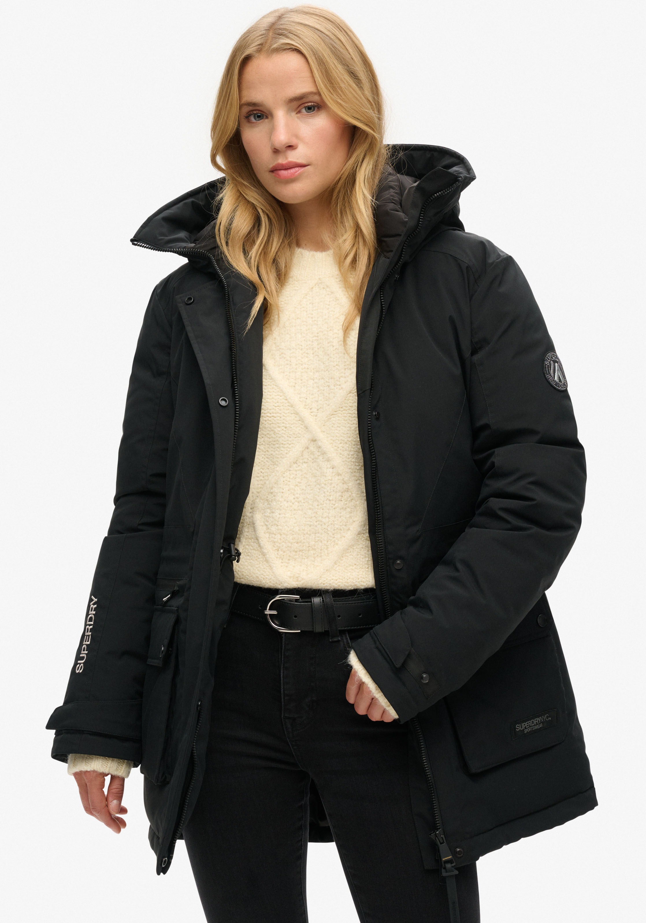 Superdry Steppjacke »CITY PADDED PARKA JACKET«, mit Kapuze
