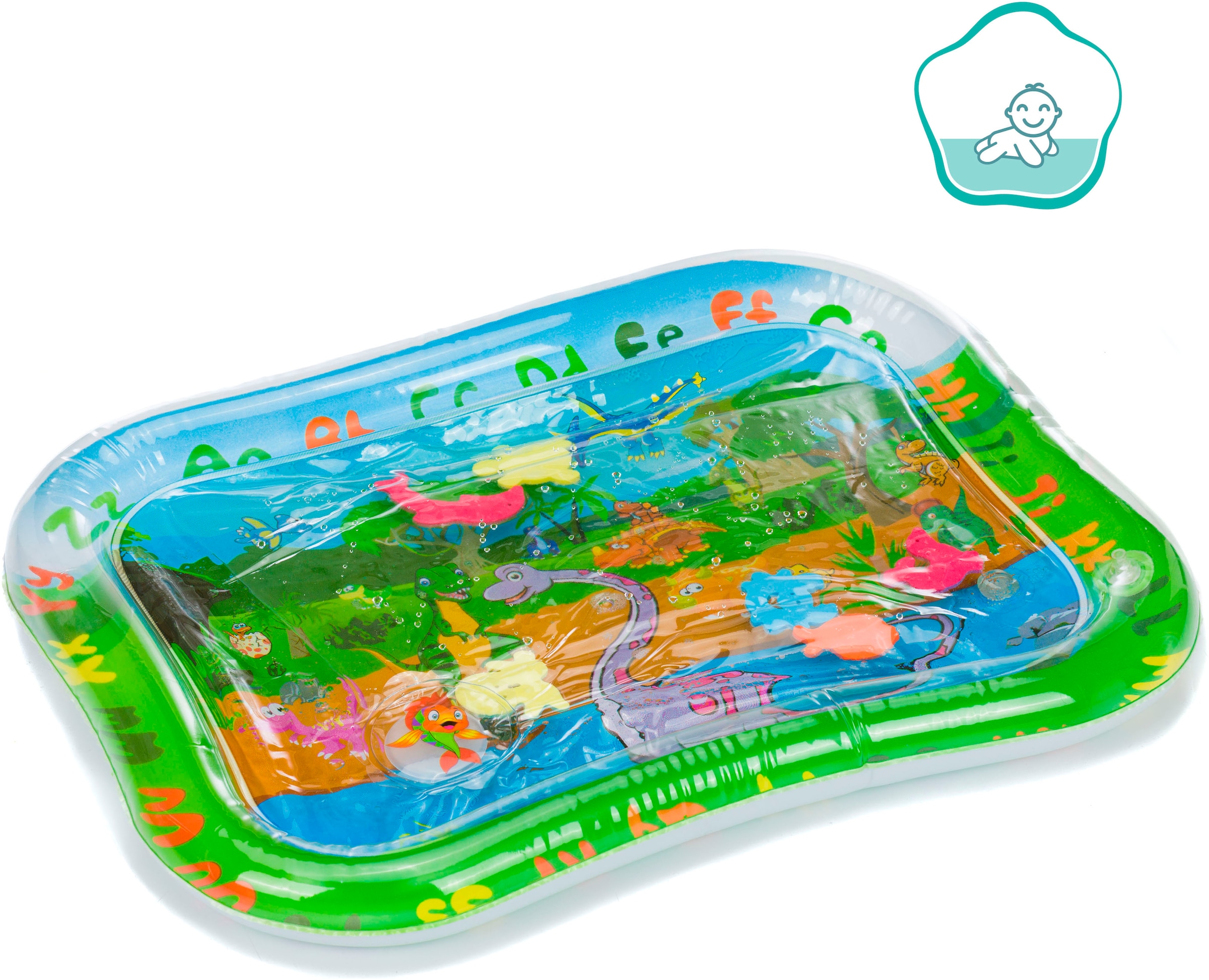 Fillikid Spielmatte »Wasserspielmatte Dino mit Quietsch Knopf« mit Wasser befüllbare Liegefläche