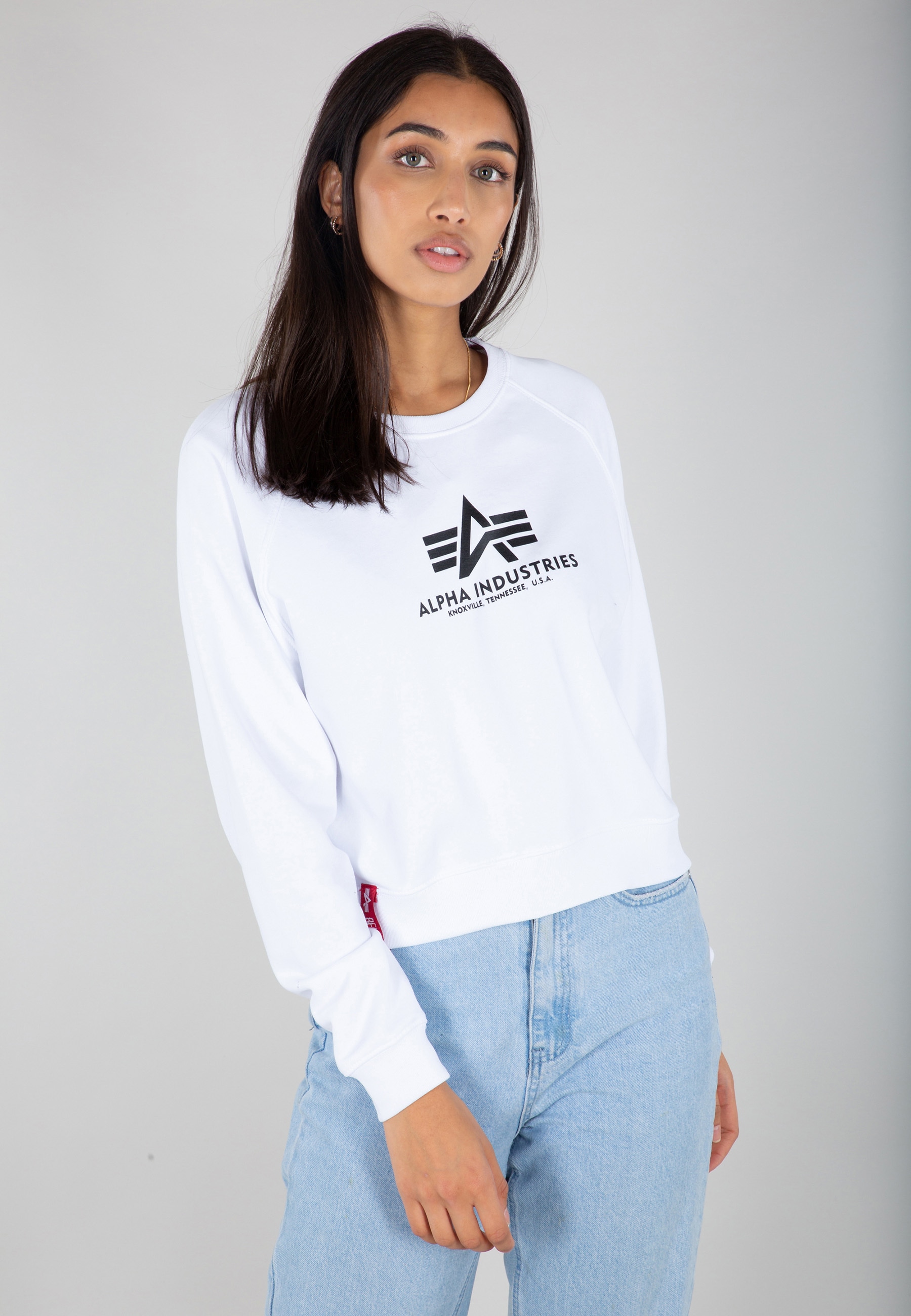 Alpha Industries Sweater »ALPHA INDUSTRIES Women - Sweatshirts Basic Boxy Sweater Wmn«