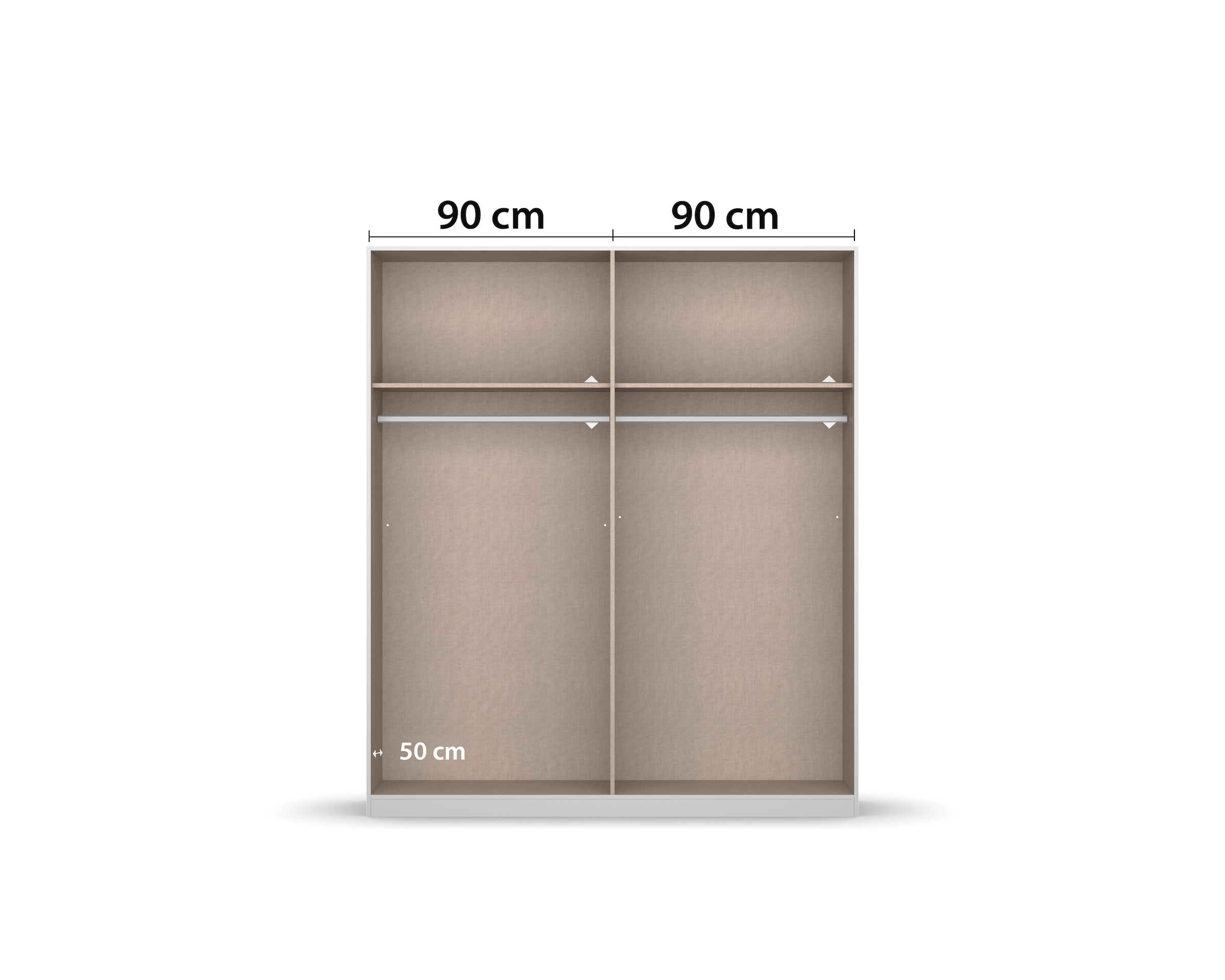 rauch Drehtürenschrank »Kleiderschrank Schrank Garderobe Schlafzimmerschrank ACERO« Breiten 181/226/271 cm, Höhe 210 cm,  Mitteltüren mit Spiegel in moderner Loft-Optik MADE IN GERMANY