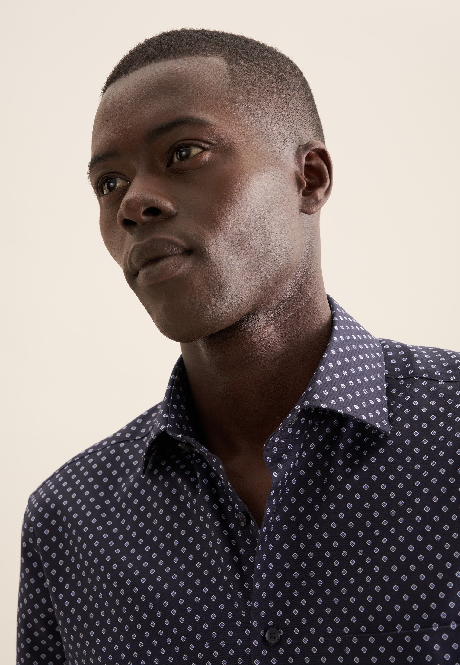 seidensticker Businesshemd »Regular« Regular 1/2 Kentkragen Druck