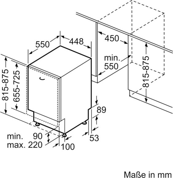 NEFF vollintegrierbarer Geschirrspüler N 30 »S853IKX02E«, 9 Maßgedecke, Info Light: projizierter Punkt während des Betriebs