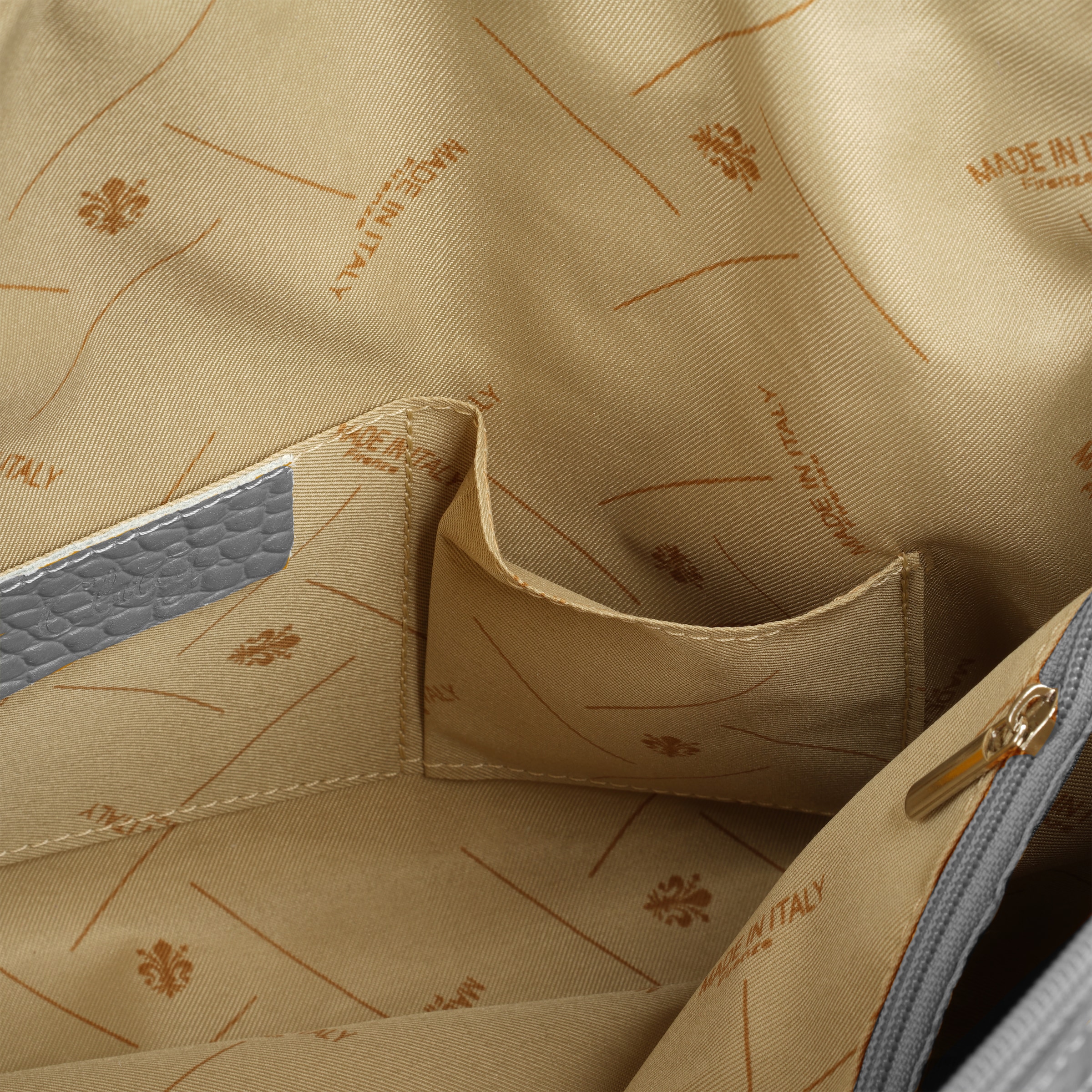 Cluty Henkeltasche echt Leder, Made in Italy