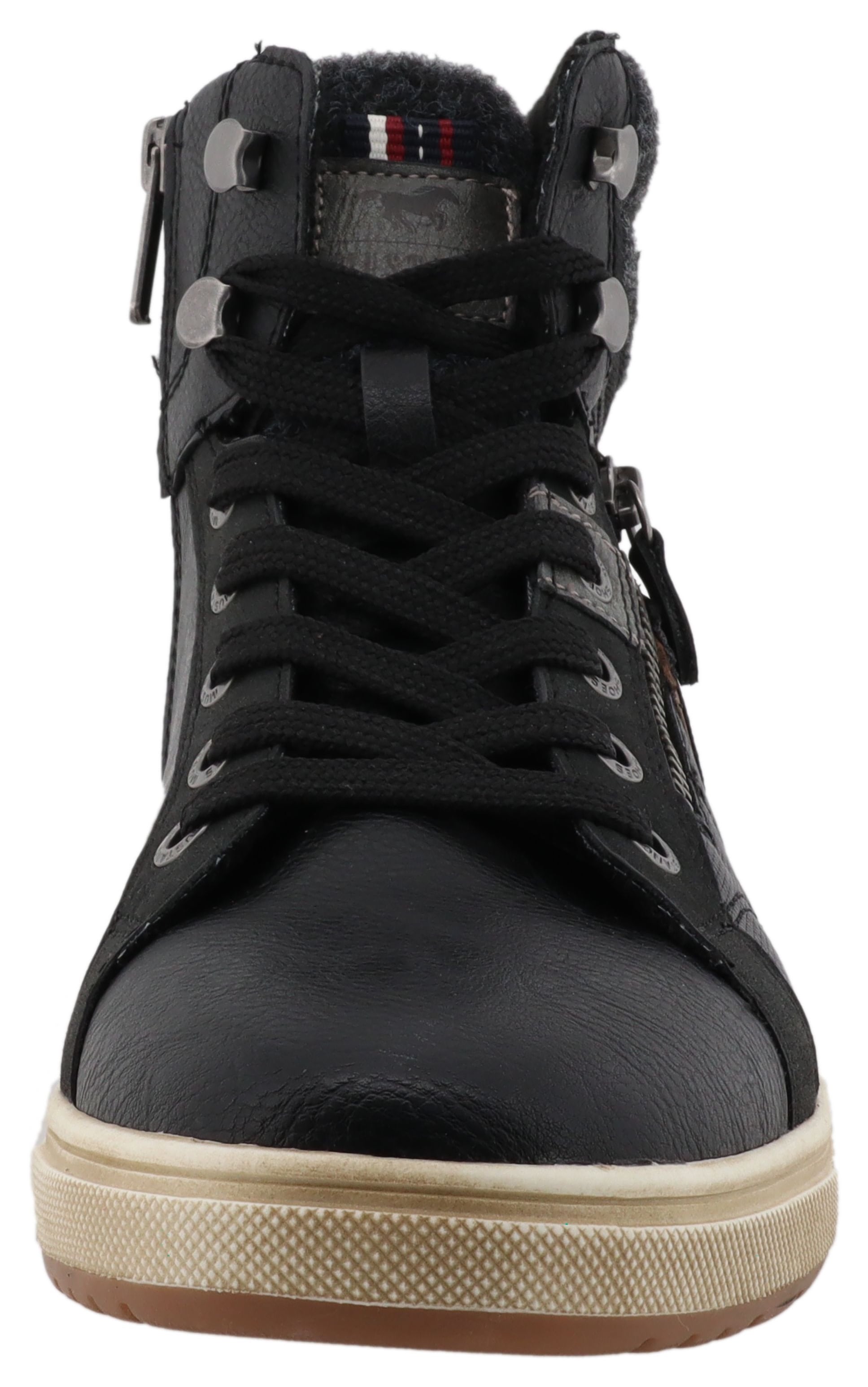 Mustang Shoes Sneaker »Merian«  High Top Sneaker, Schnürboots mit Reißverschluss