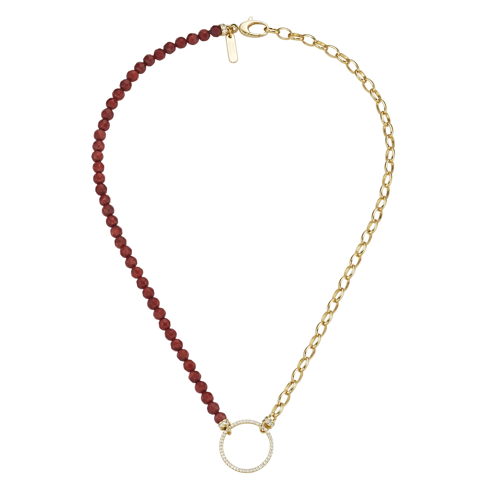 GIORGIO MARTELLO MILANO Collier »Collier mit Ziersteinen, Silber 925«