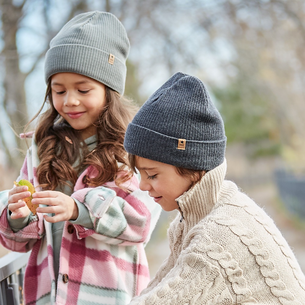 MAXIMO Beanie aus Baumwolle, wärmend, gefüttert, unifarben