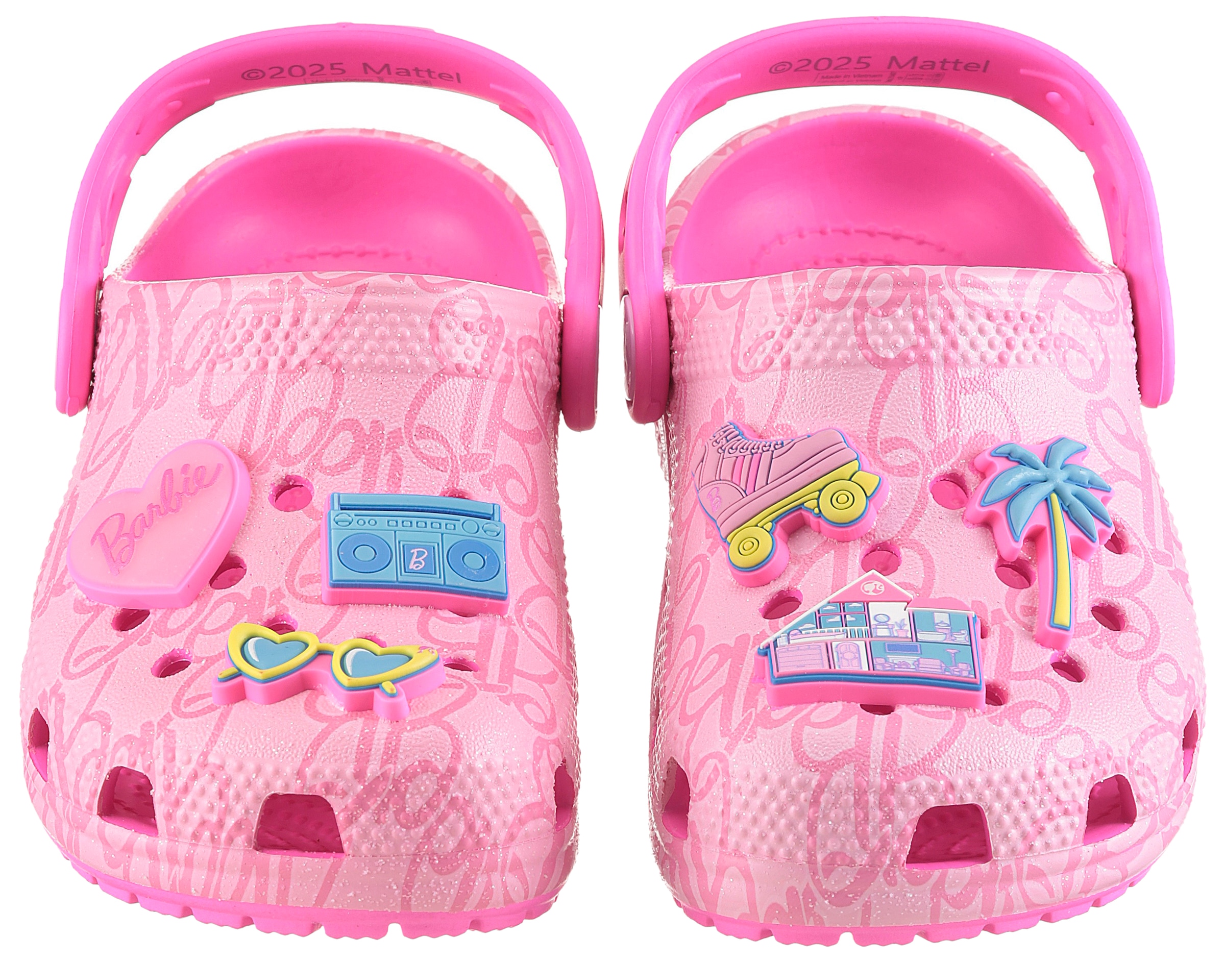 Crocs Clog »Mattel Pink Barbie Cls Clog K«  Barbie Clog, Hausschuh mit Herzchen