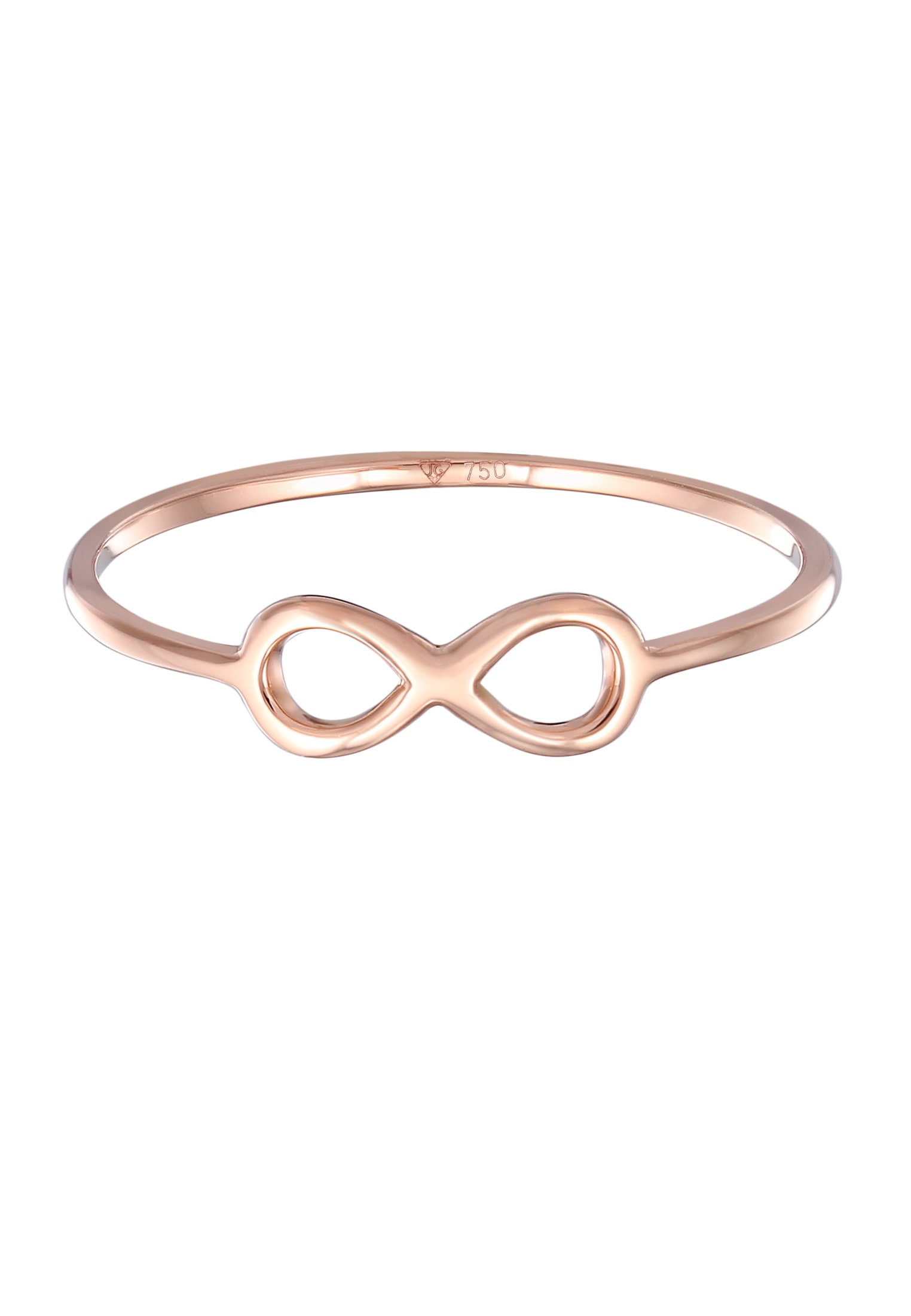 Elli Premium Silberring »Ring Infinity Unendlichkeit Symbol Zeichen 750 Roségold«
