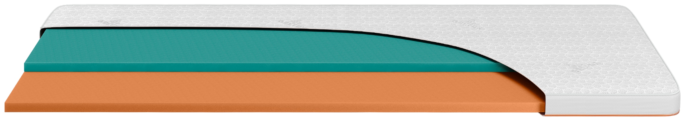 Beka® »Gelschaum Topper GELTEX® Next Horizon Soft Cool« 100% GELTEX®-Schaum, 7 cm hoch, RG43, wendbar, kühlende Bezug-Seite