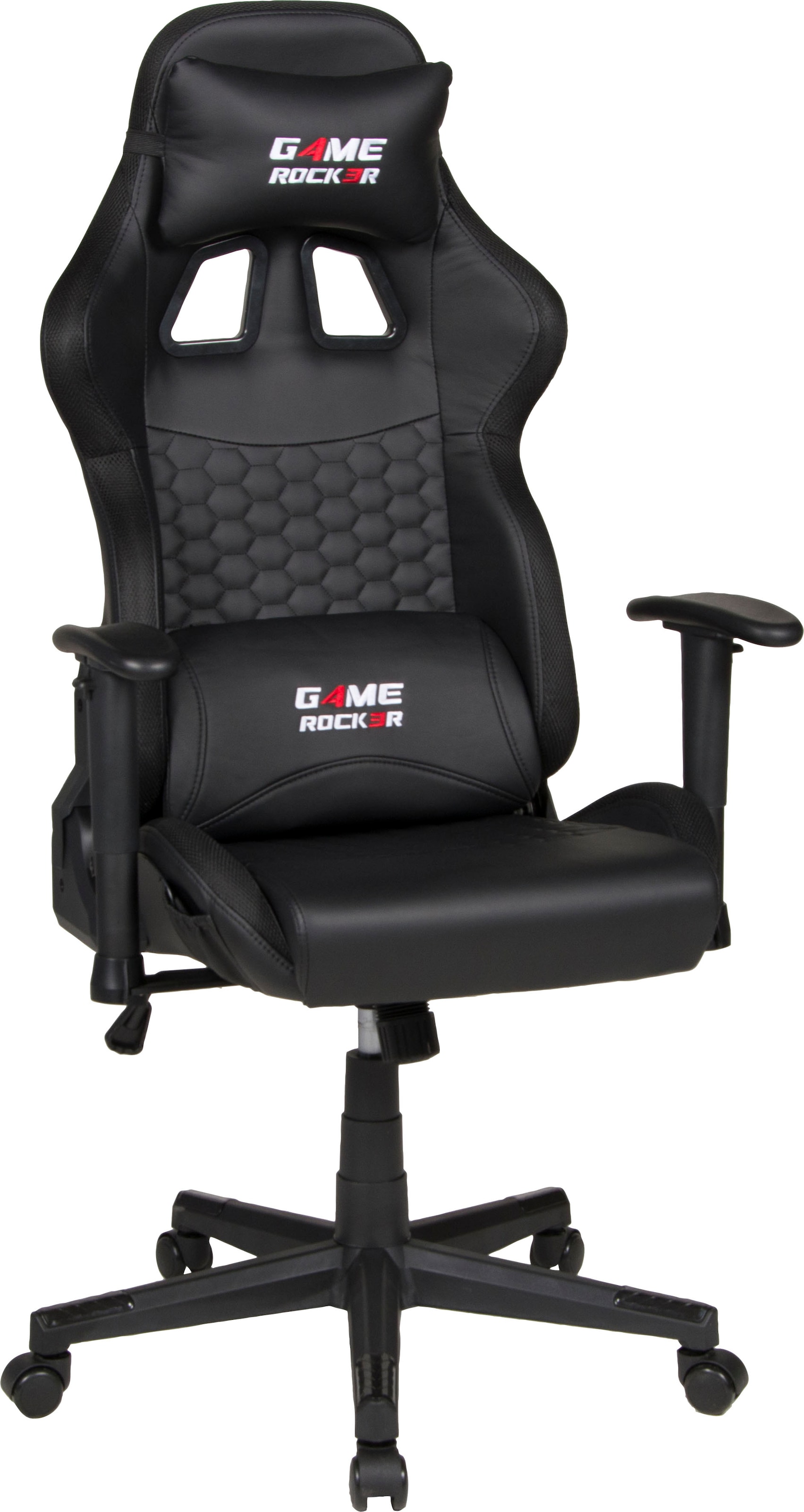 Duo Collection bequem kaufen LED Chair Wechselbeleuchtung mit »Game-Rocker Gaming G-10 Kunstleder-Netzstoff, Chefsessel LED«