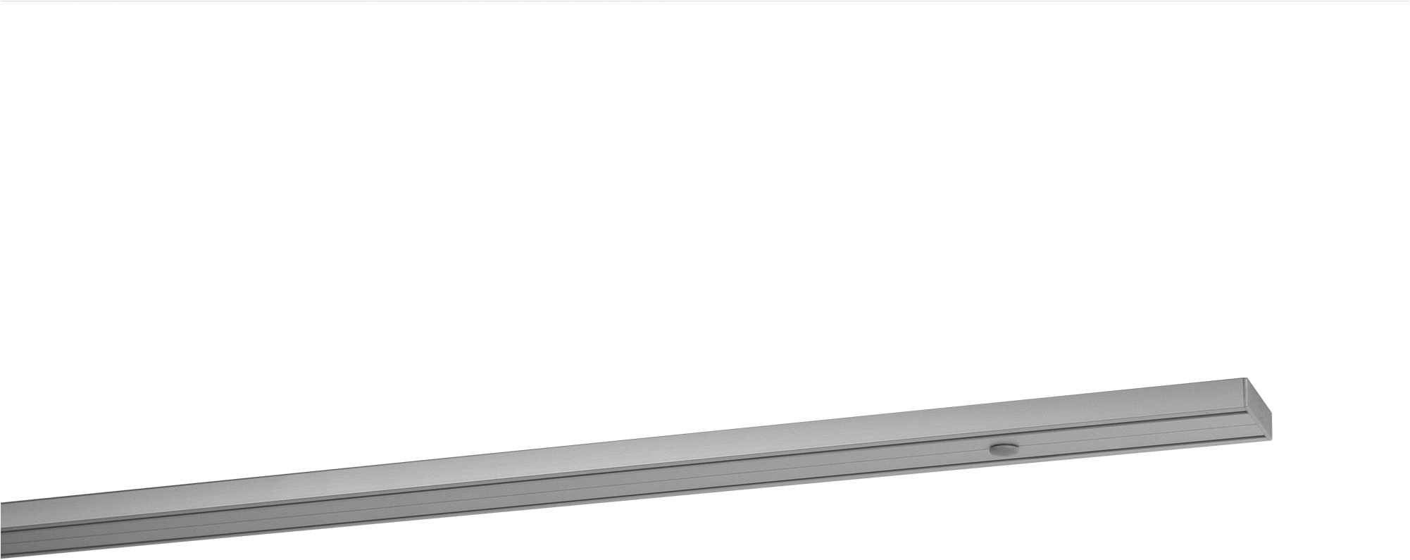 GARESA Gardinenschiene "Profil 363 Deckenmontage" Ø 20 mm 2 läufig-läufig Wunschmaßlänge Innenlaufprofil, schlicht, Deckenmontage, Aluminium, verlängerbar