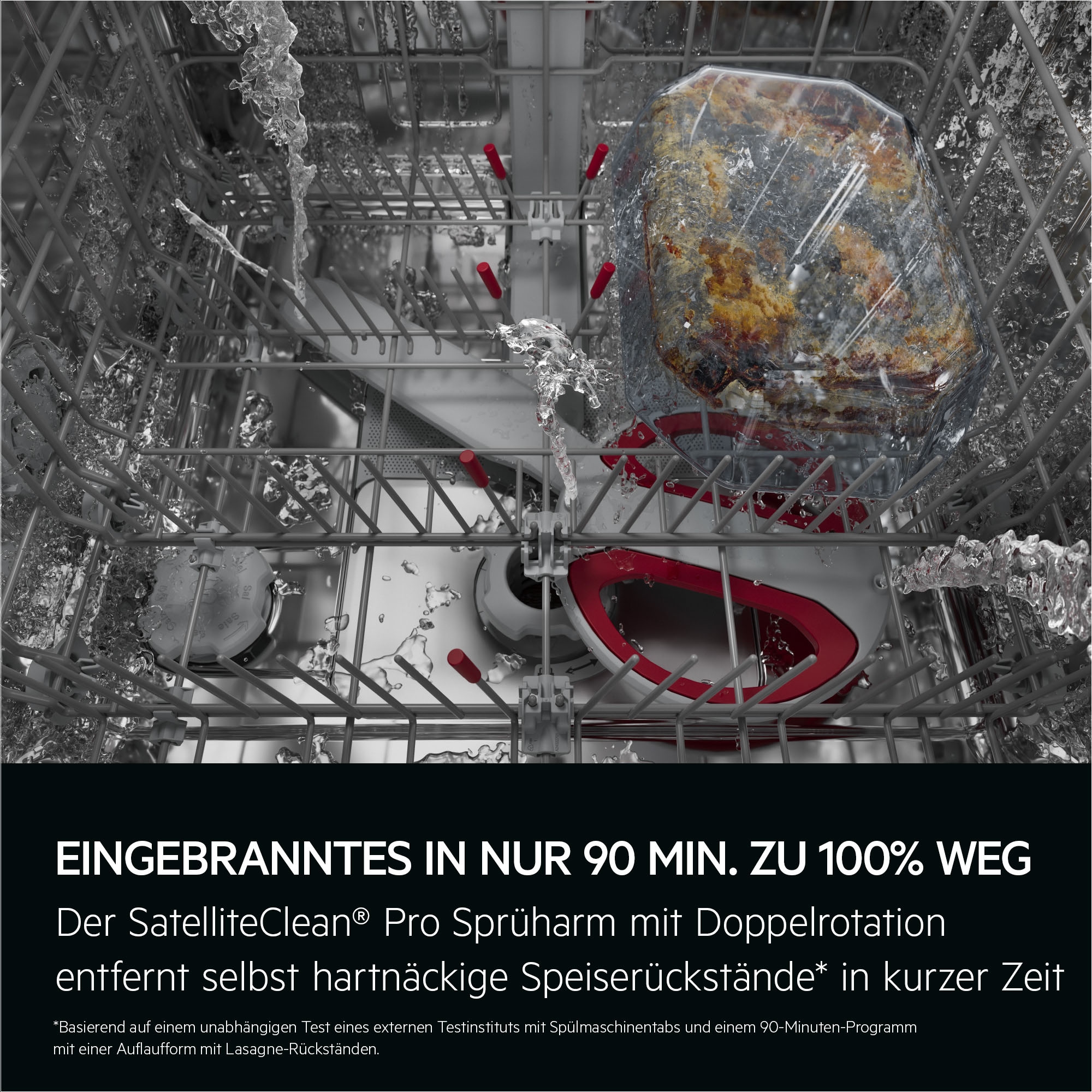 AEG teilintegrierbarer Geschirrspüler 9000 »GT9200X2SCM« Leise Spülmaschine 38 dB kraftvoll gegen Eingebranntes EEK A-10 %