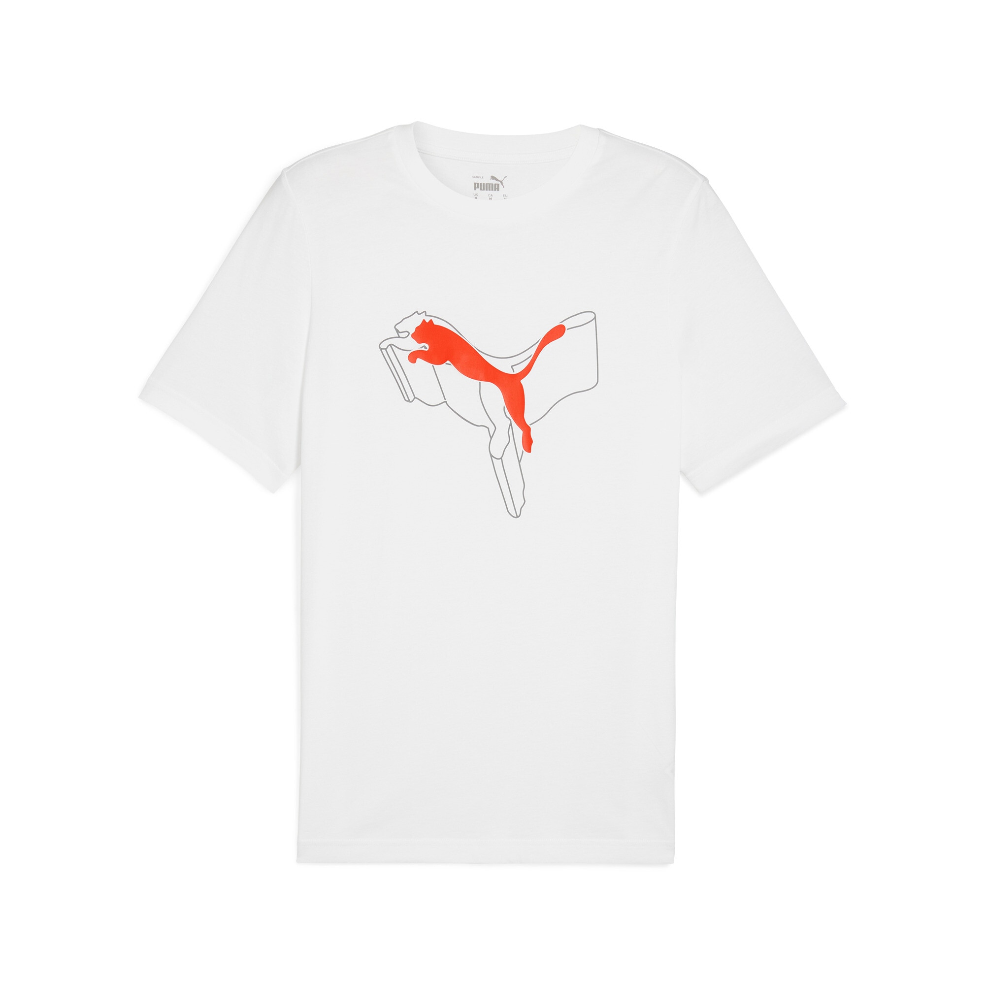 PUMA T-Shirt »ESS+ LOGO LAB  CAT TEE« sportlicher Stil, Kurzarmdesign, Rundhalsausschnitt