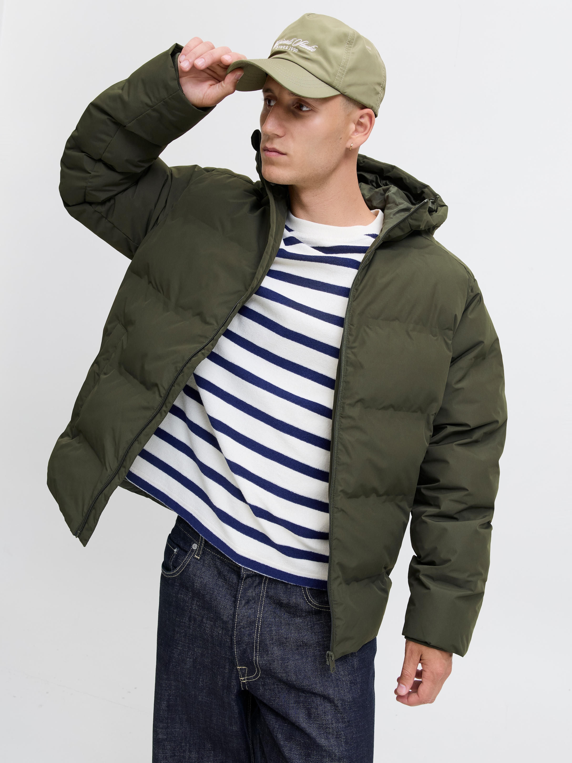 Jack & Jones Steppjacke »JJESOHO PUFFER HOOD SN« mit Kapuze