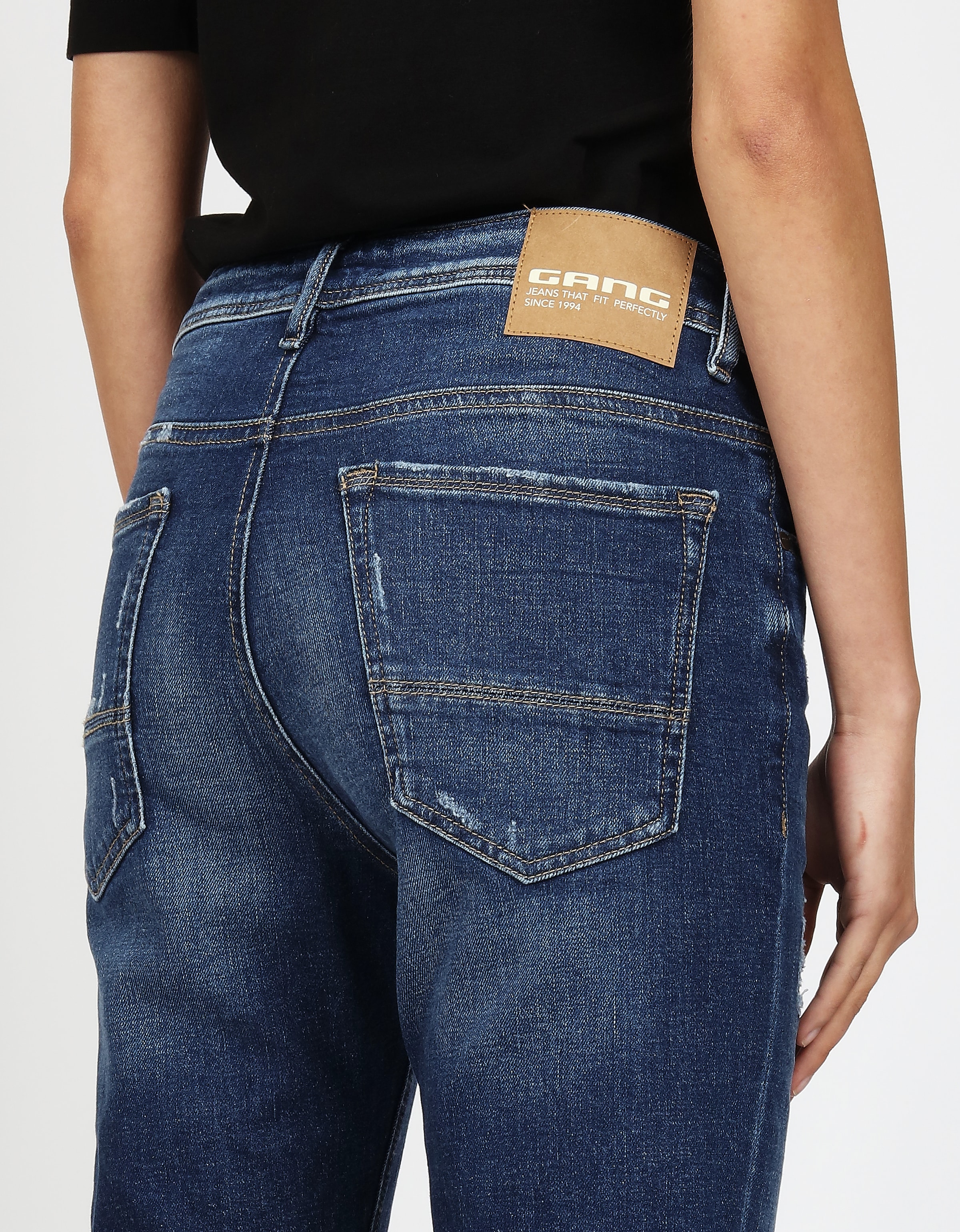 GANG Boyfriend-Jeans »94NICA CROPPED« mit geraden und verkürzten Beinverlauf