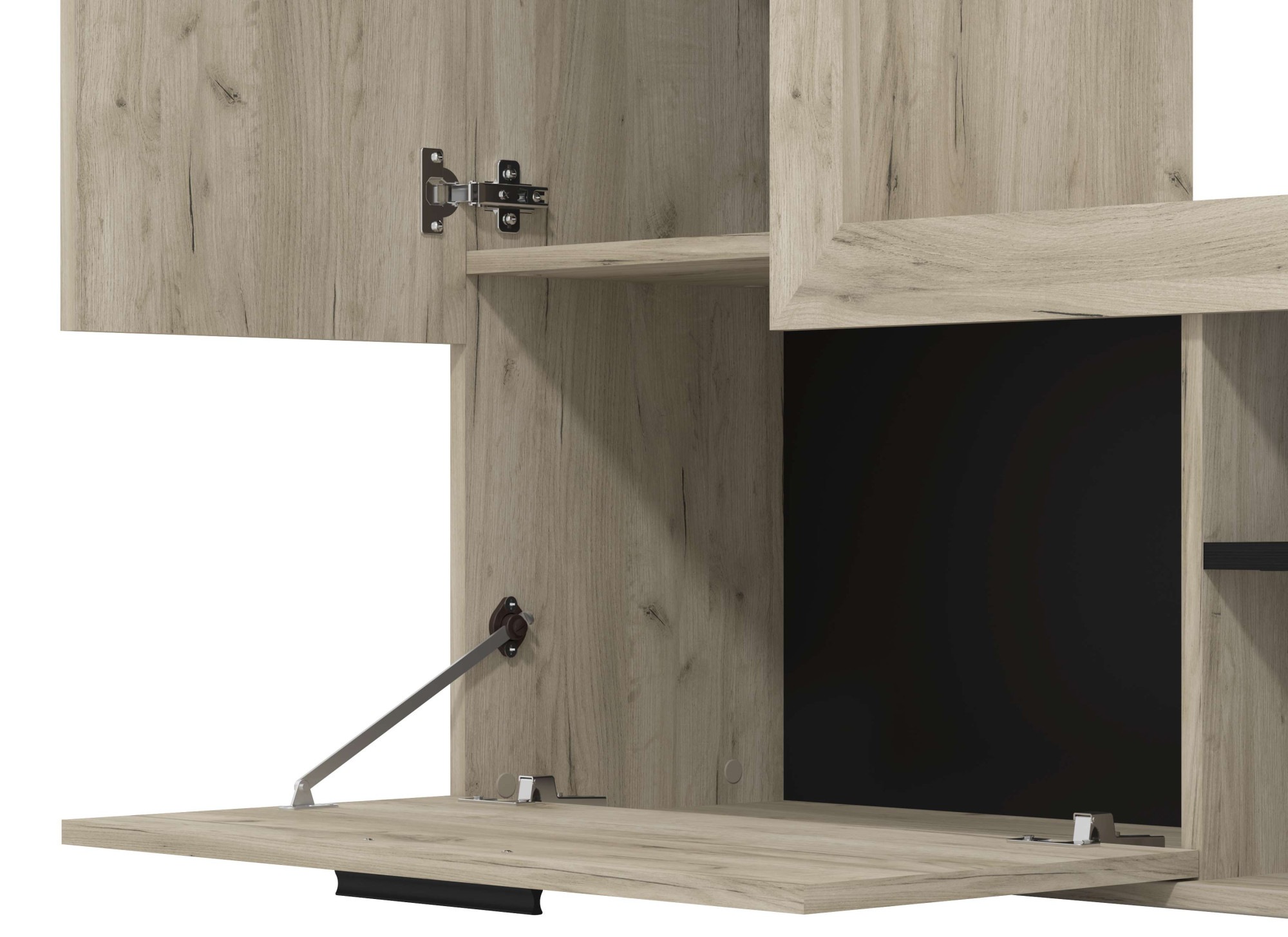 Home affaire Wohnwand »Lorca Medienwand, Wohnzimmerwand, TV-Wand« 4 Stk. tlg.