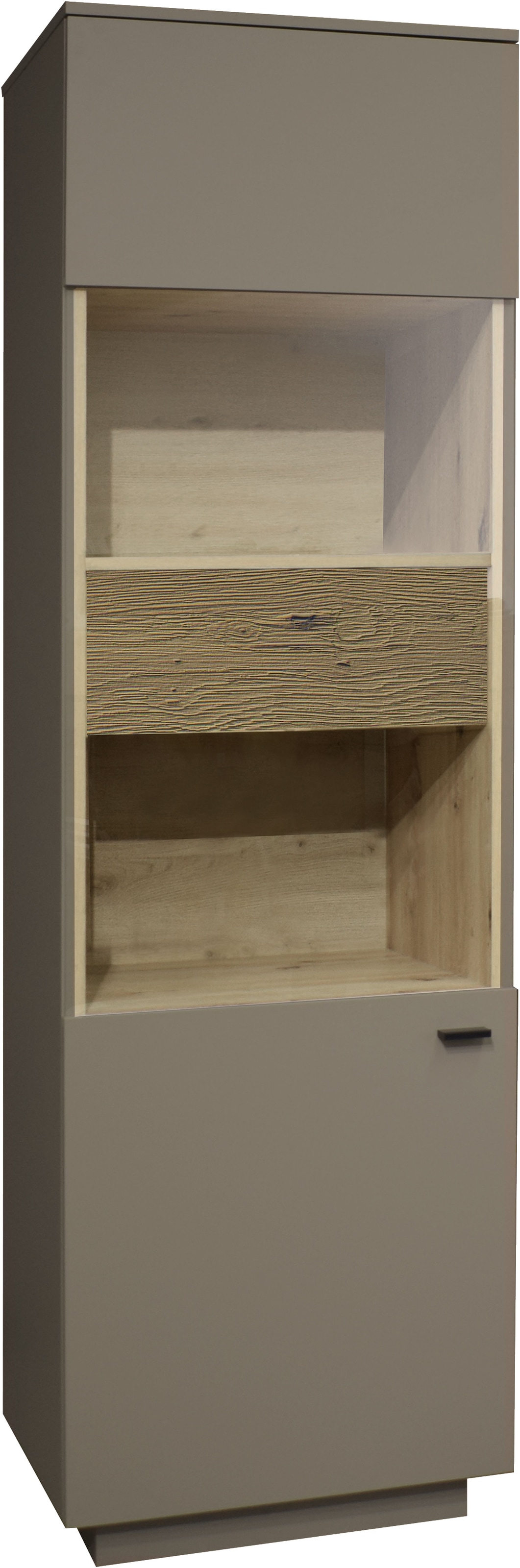 Mäusbacher Standvitrine Standvitrine, BHT  60/196/45 cm, inkl. Griffbeleuchtung, Türdämpfung