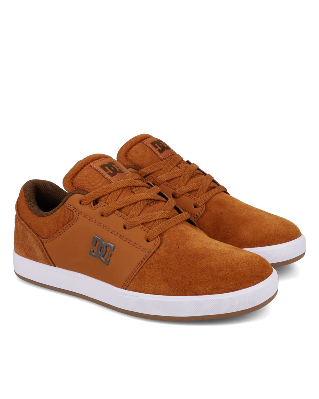 DC Shoes, Herren, Sneaker »Crisis 2«, Brown/White, 12(46), Brown/White, Obermaterial aus Nubukleder oder Wildleder