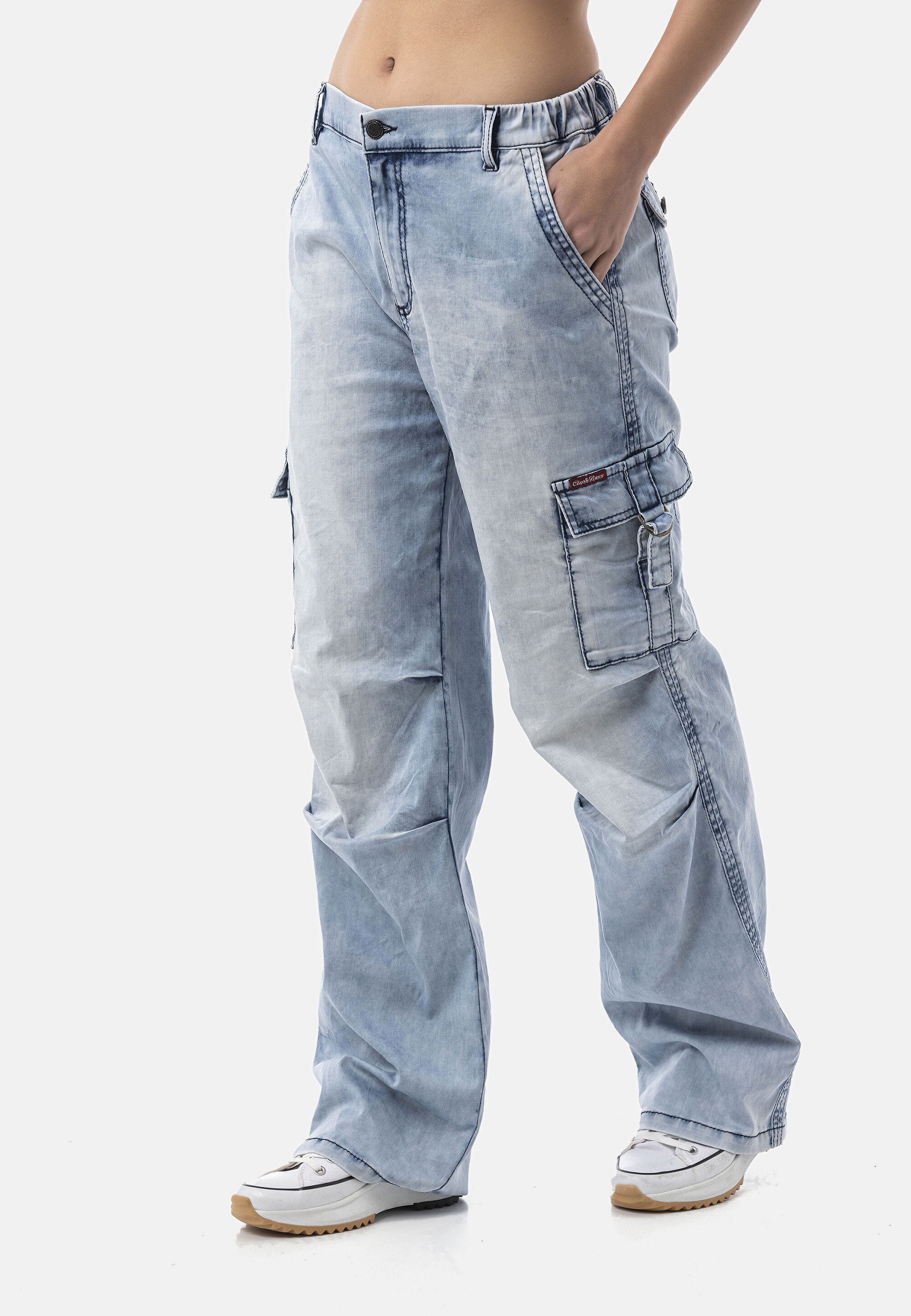 Cipo & Baxx Relax-fit-Jeans »Cipo & Baxx Jeans WD544« Baggy leichte Sommerjeans