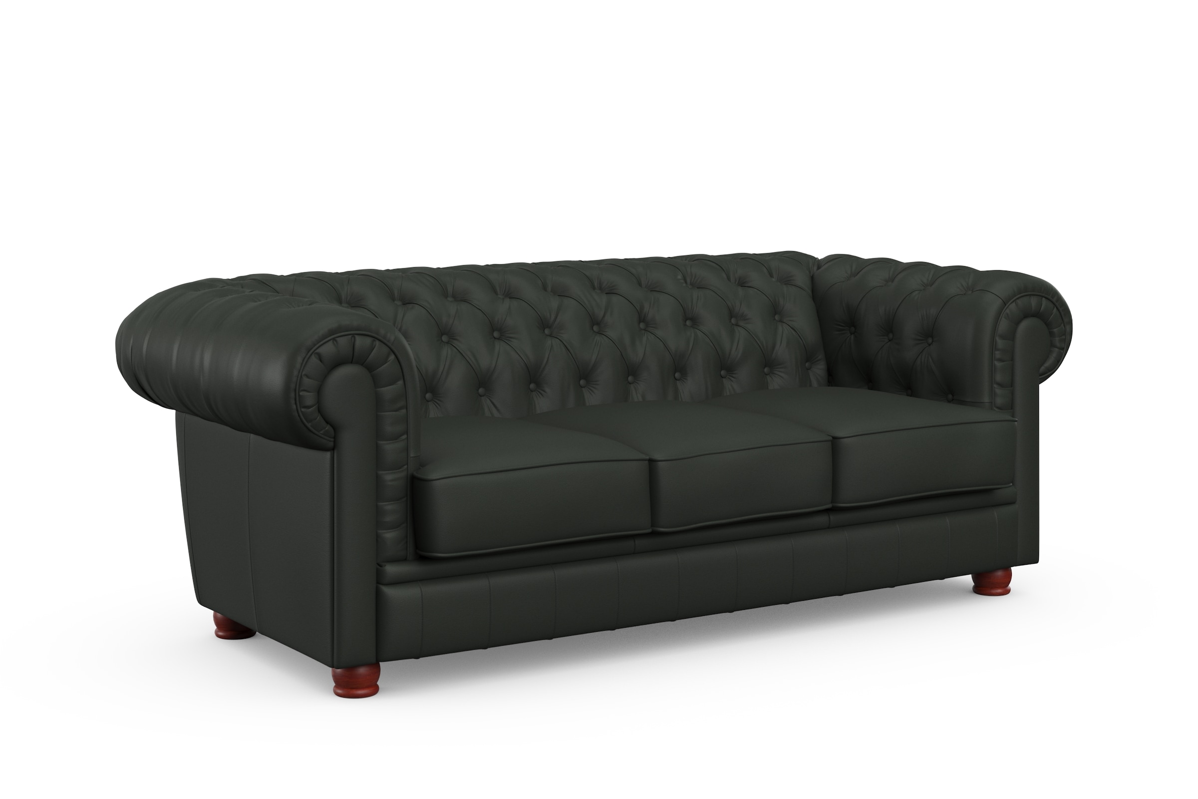 Max Winzer® Chesterfield-Sofa »Kent edel und bequem, tolle Detailverarbeitung, komfortable Armlehnen«, 3-Sitzer mit aufwendiger Knopfheftung, Breite 205 cm
