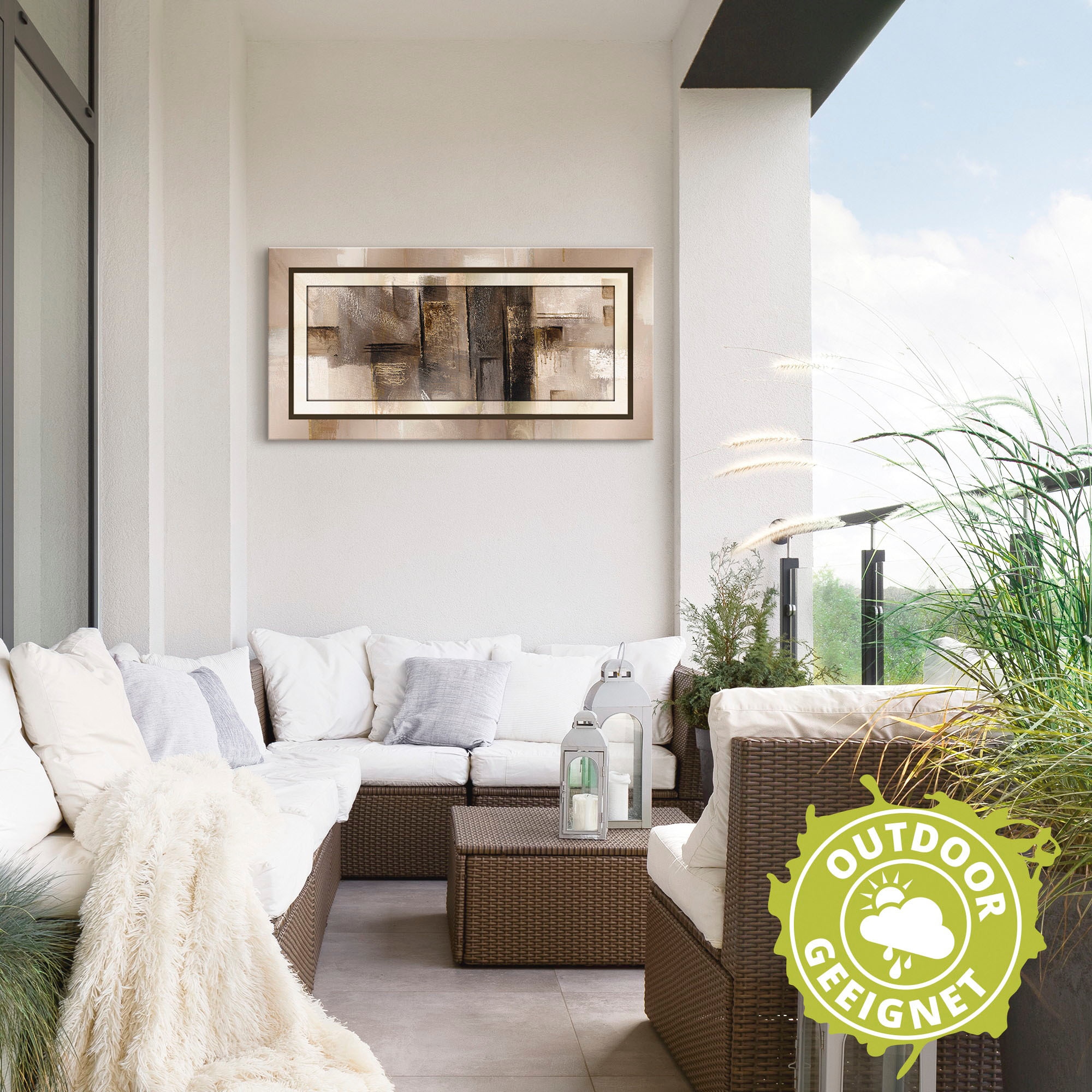 Artland Wandbild »Quadrate - abstrakt 1« Muster 1 Stk. tlg. als Alubild, Leinwandbild in verschied. Größen