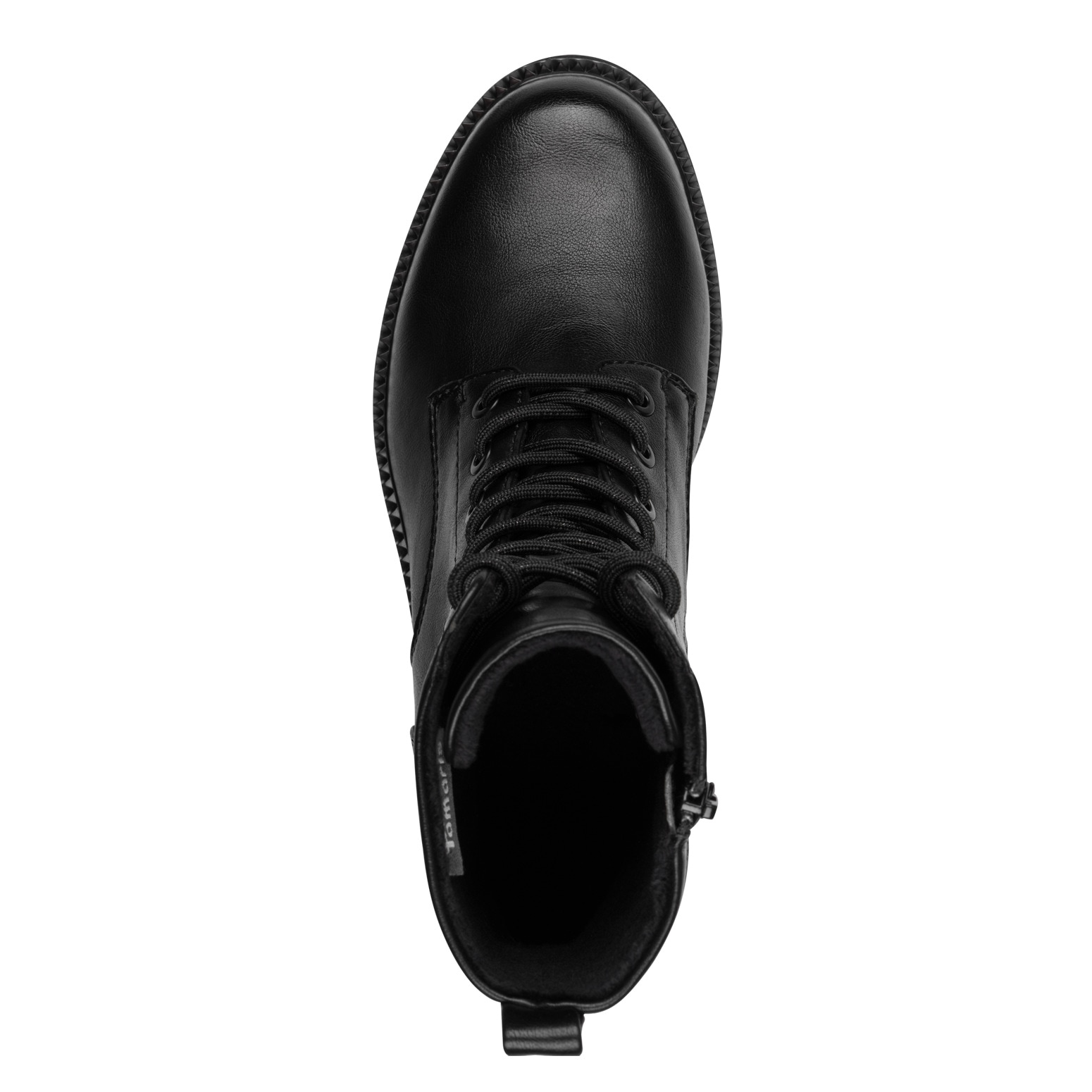 Tamaris Schnürstiefelette  , Blockabsatz, Schnürboots mit Logoaufnäher an der Schuhzunge