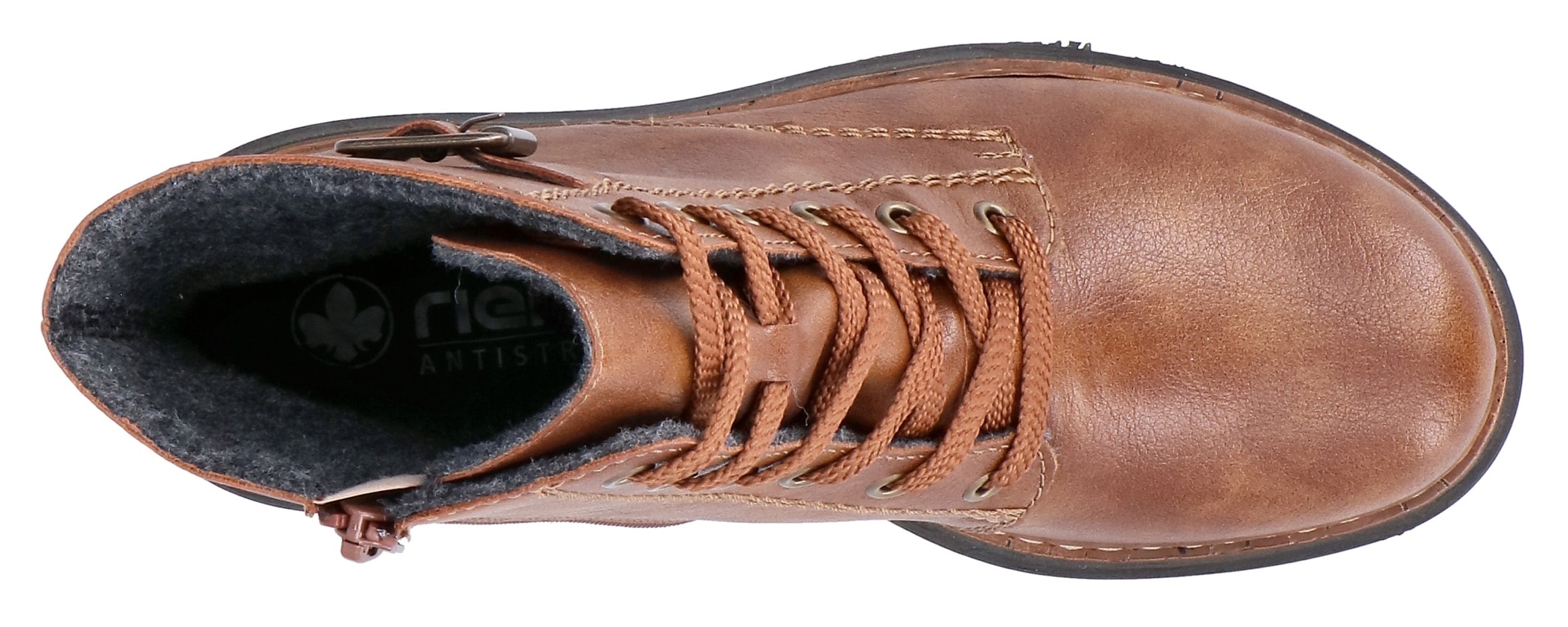 Rieker Schnürboots  , Winterstiefel, Boots mit kontrastfarbener Rahmennaht