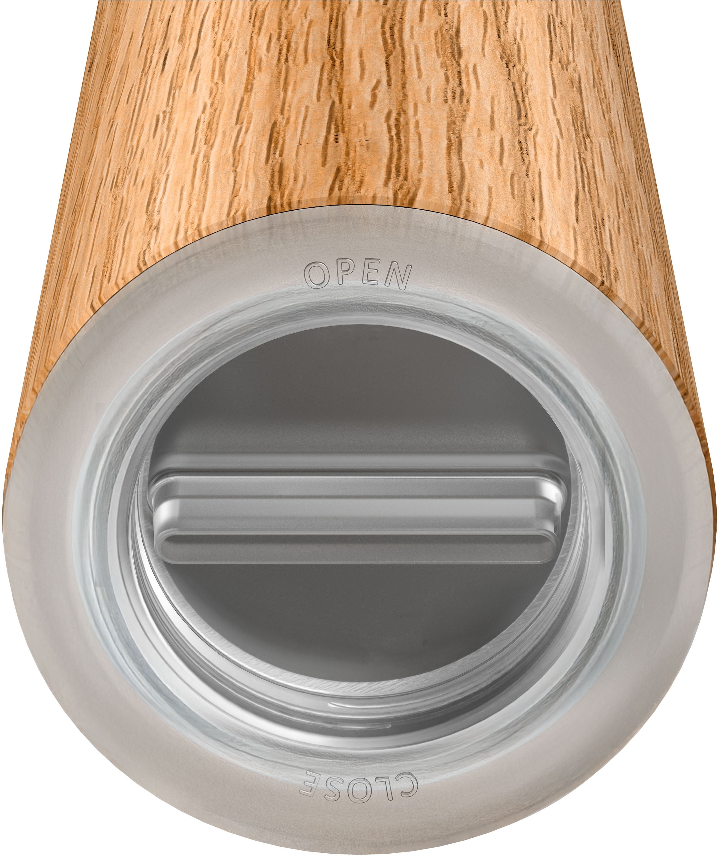 WMF Gewürzmühle »Nature Pro Edelstahl« Keramikmahlwerk, einstellbarer Mahlgrad, Aromaschutzdeckel, Holz