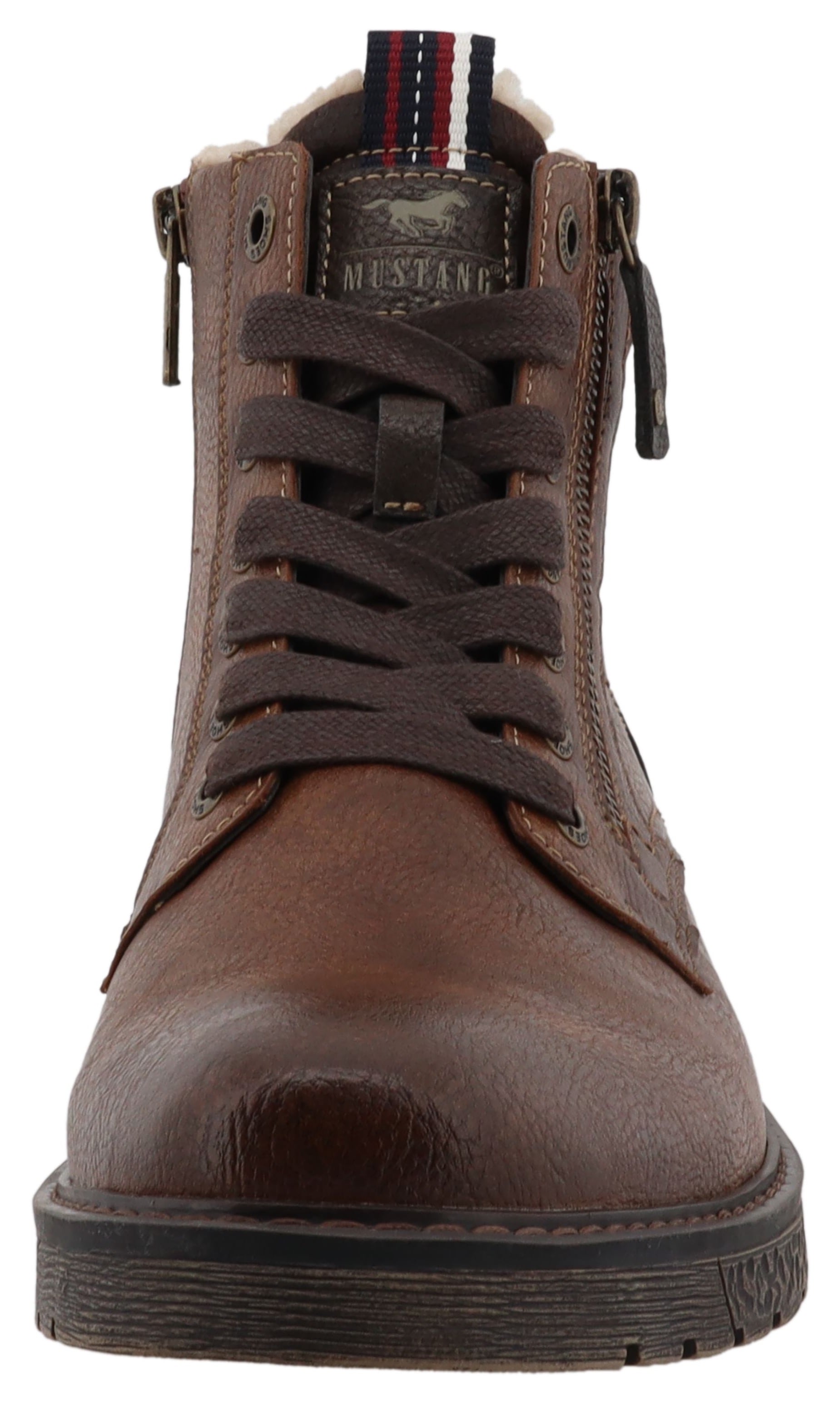 Mustang Shoes Winterstiefelette »Midor«  Schnürstiefel, Winterstiefel mit Warmfutter