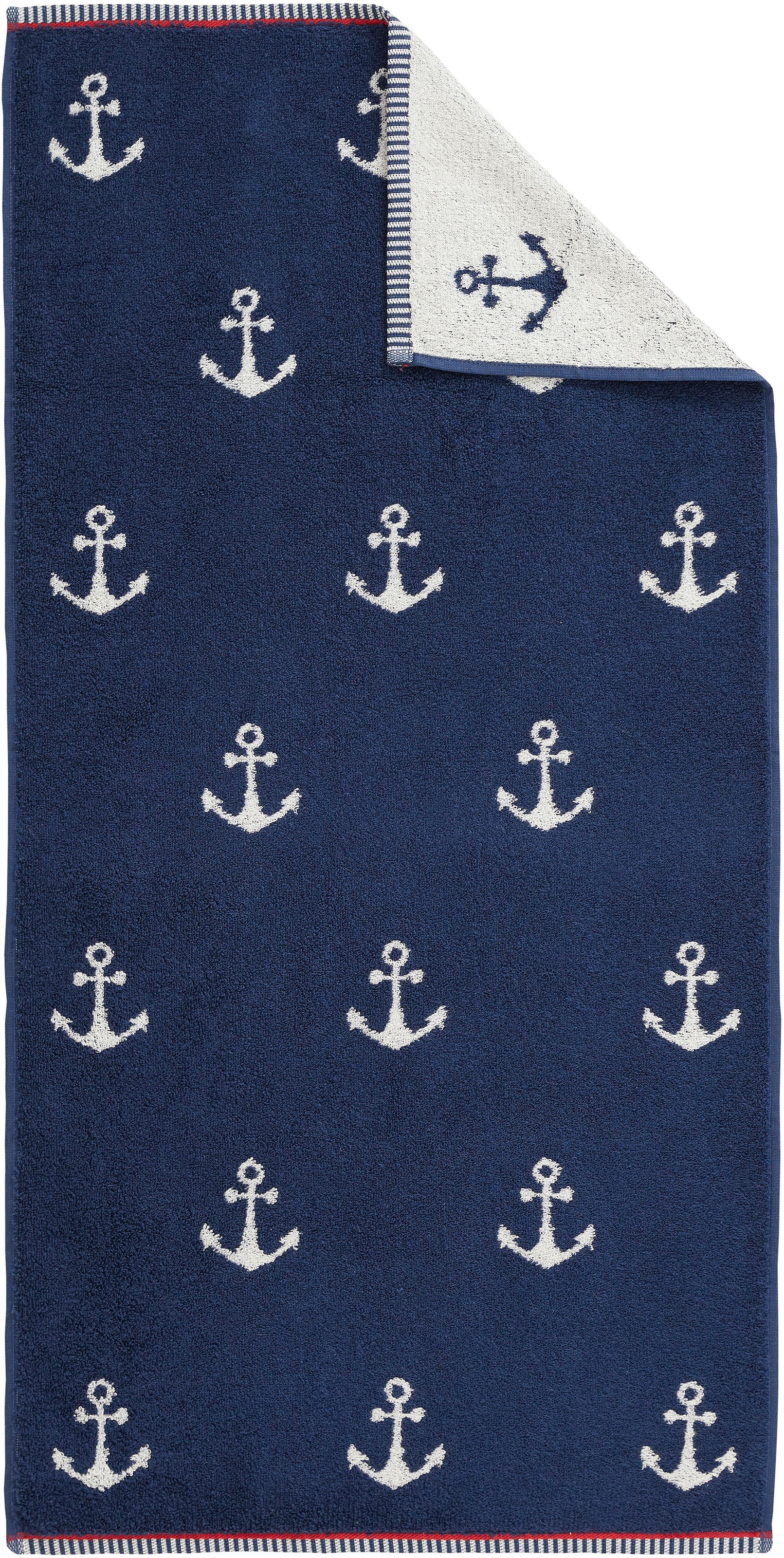 Dyckhoff Handtuch Set »Maritim, Nautic«, (Set, 3 St., 2 Handtücher (50 x 100 cm)-1 Duschtuch (70 x 140 cm)