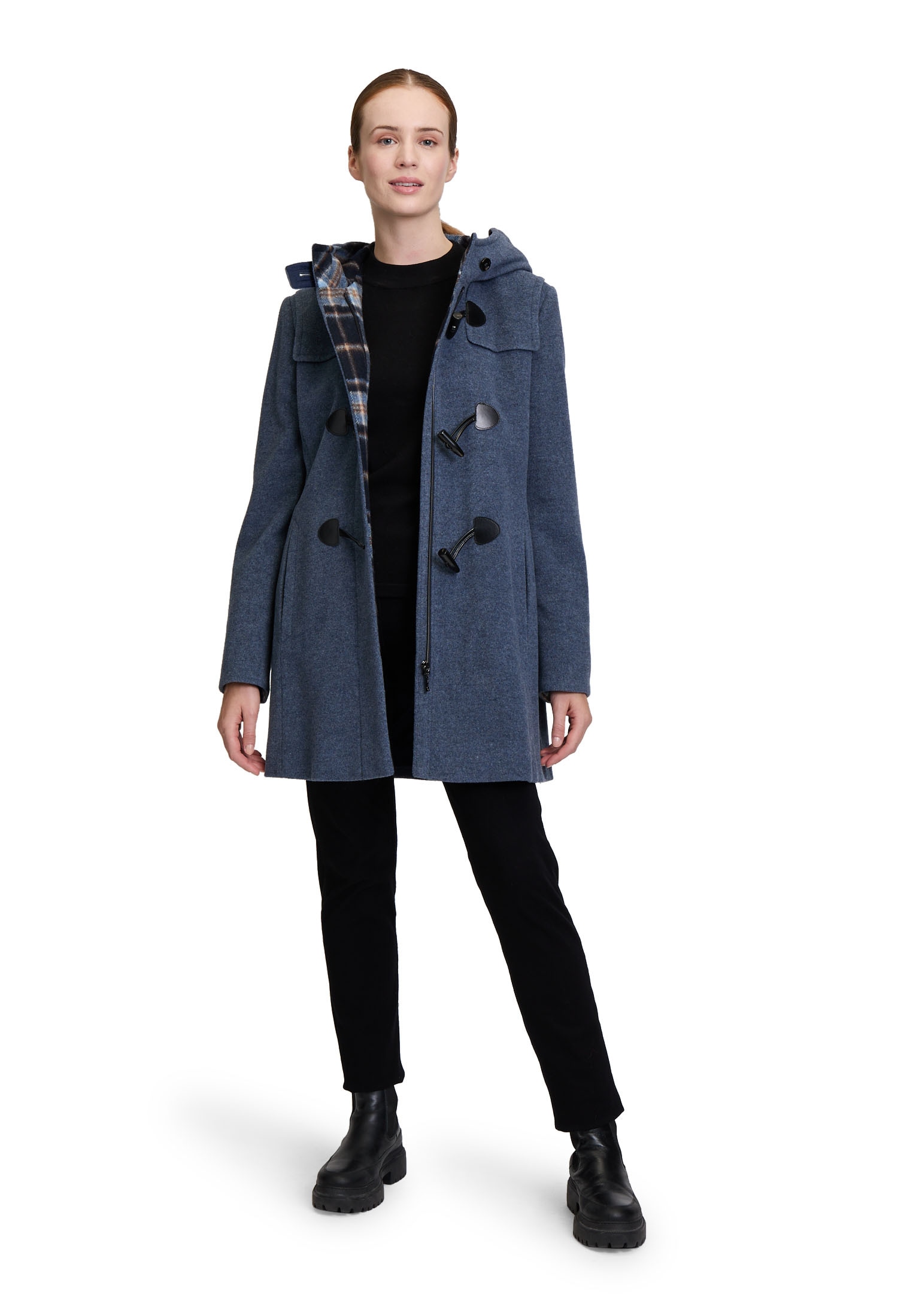 Gil Bret Wolljacke »Dufflecoat mit Kapuze«