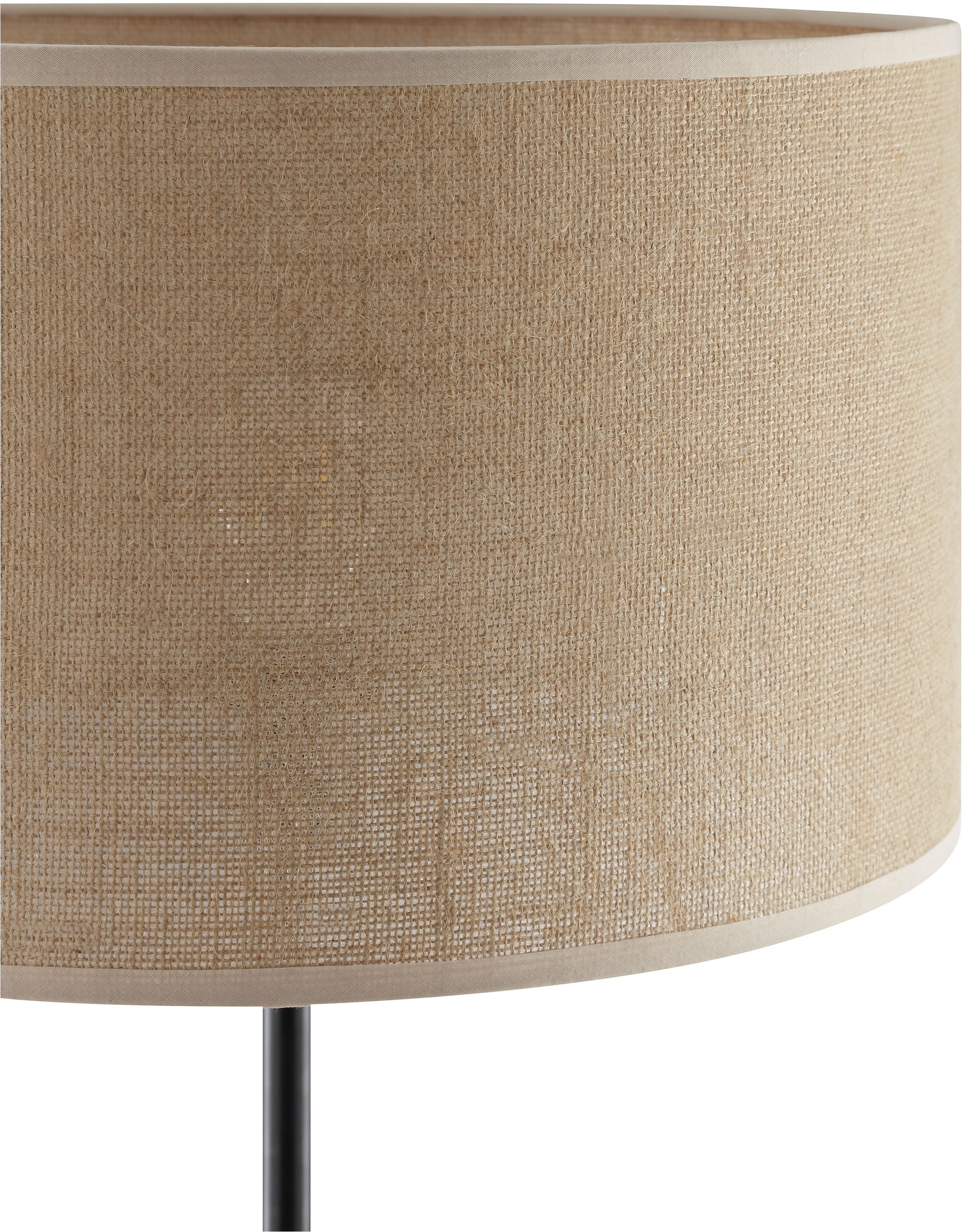 Home affaire Stehlampe »Mindelstetten«, 1 flammig, Leuchtmittel E27 | ohne Leuchtmittel, mit Leinenstoffschirm, Höhe 160 cm, Ø 40 cm