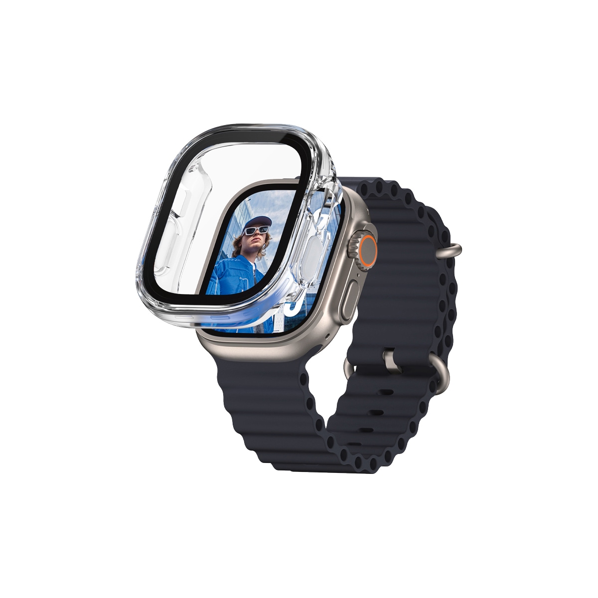 CARE by PanzerGlass Displayschutzglas »Full Body Protection«, für Apple Watch Ultra-Apple Watch Ultra 2, Displayschutzfolie, Schutzfolie, Bildschirmschutz, kratz- & stoßfest