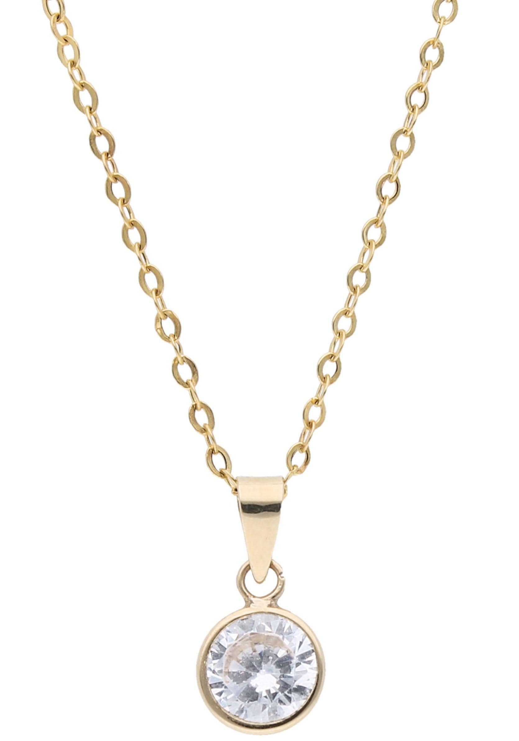 Kette mit Anhänger »Schmuck Geschenk Gold 375 Halsschmuck Halskette Goldkette...