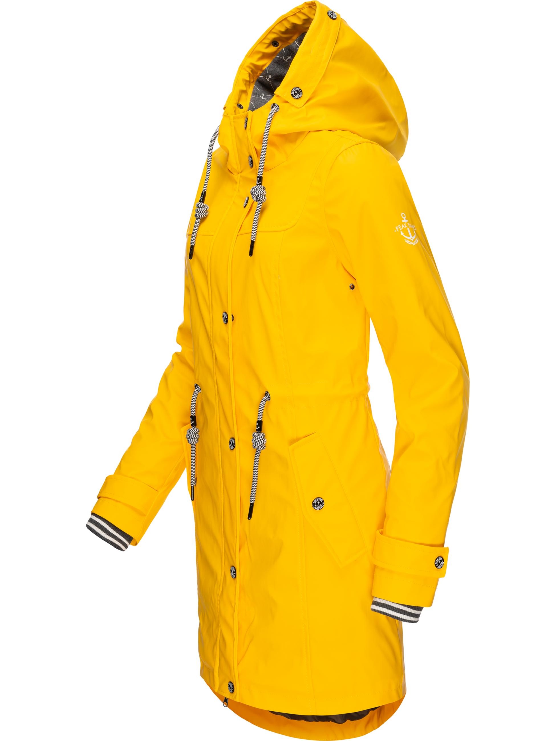 PEAK TIME Regenmantel »Regenjacke L60042«, stylisch taillierter Regenmantel für Damen