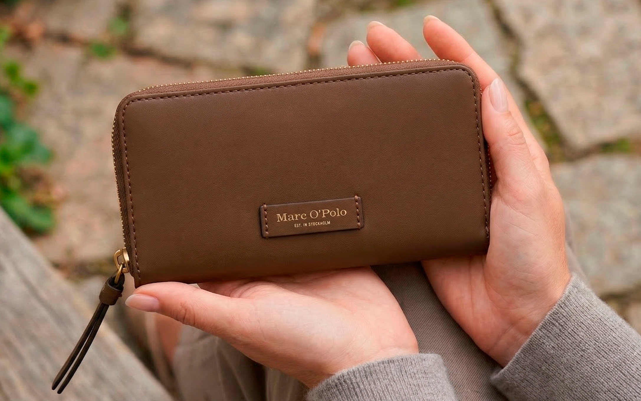 Marc O'Polo Accessories Geldbörse »Finja« Damen Geldbeutel, Portemonnaie mit Logoprägung