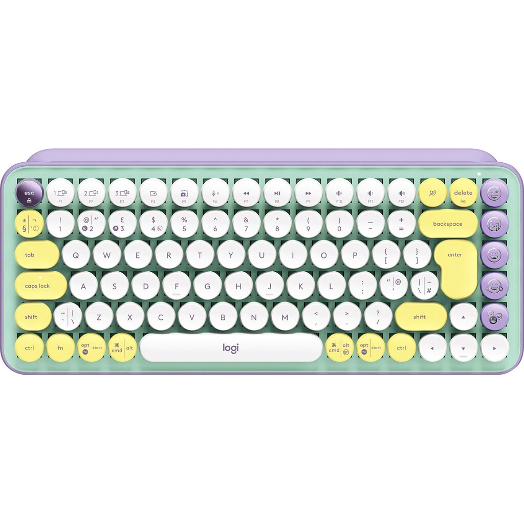 Logitech Tastatur »POP Keys«, (Multimedia-Tasten-Fn-Tasten-Easy-Switch)