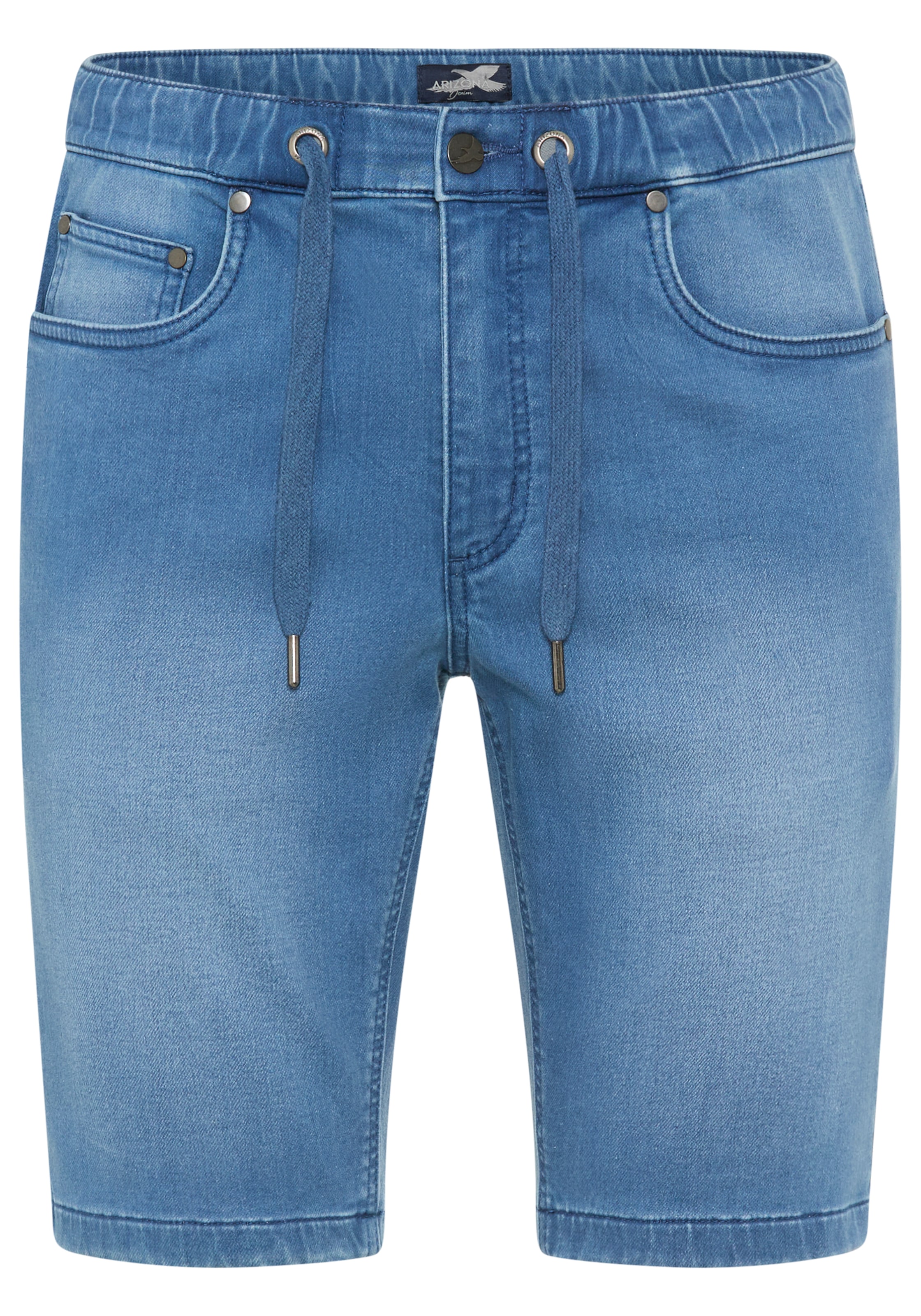 Arizona Jeansshorts gerade geschnittenes Bein, Regular Fit Passform