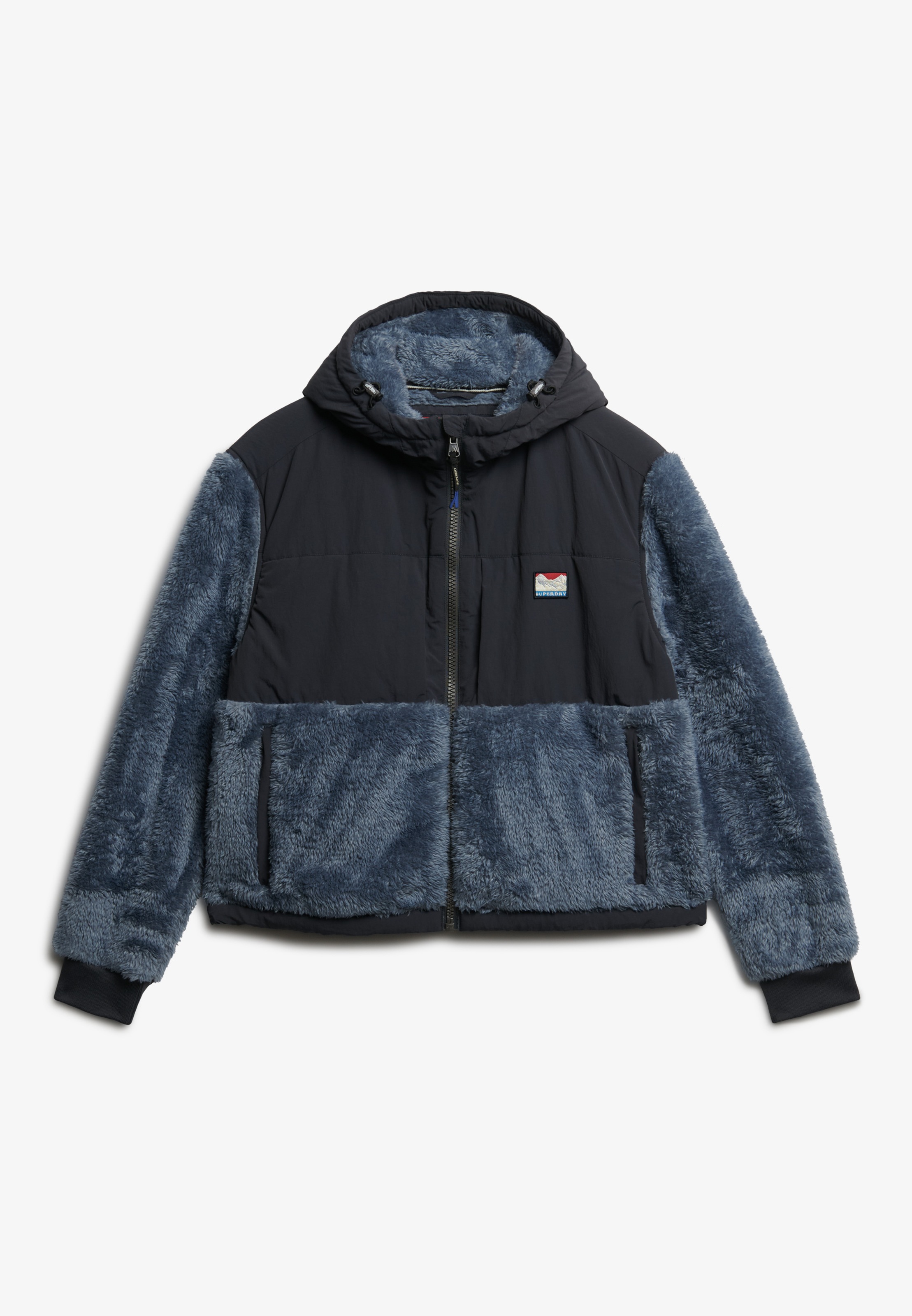 Superdry Hybridjacke »SUPER SOFT HYBRID FULL ZIP« mit Kapuze Kunstfaser, oversize