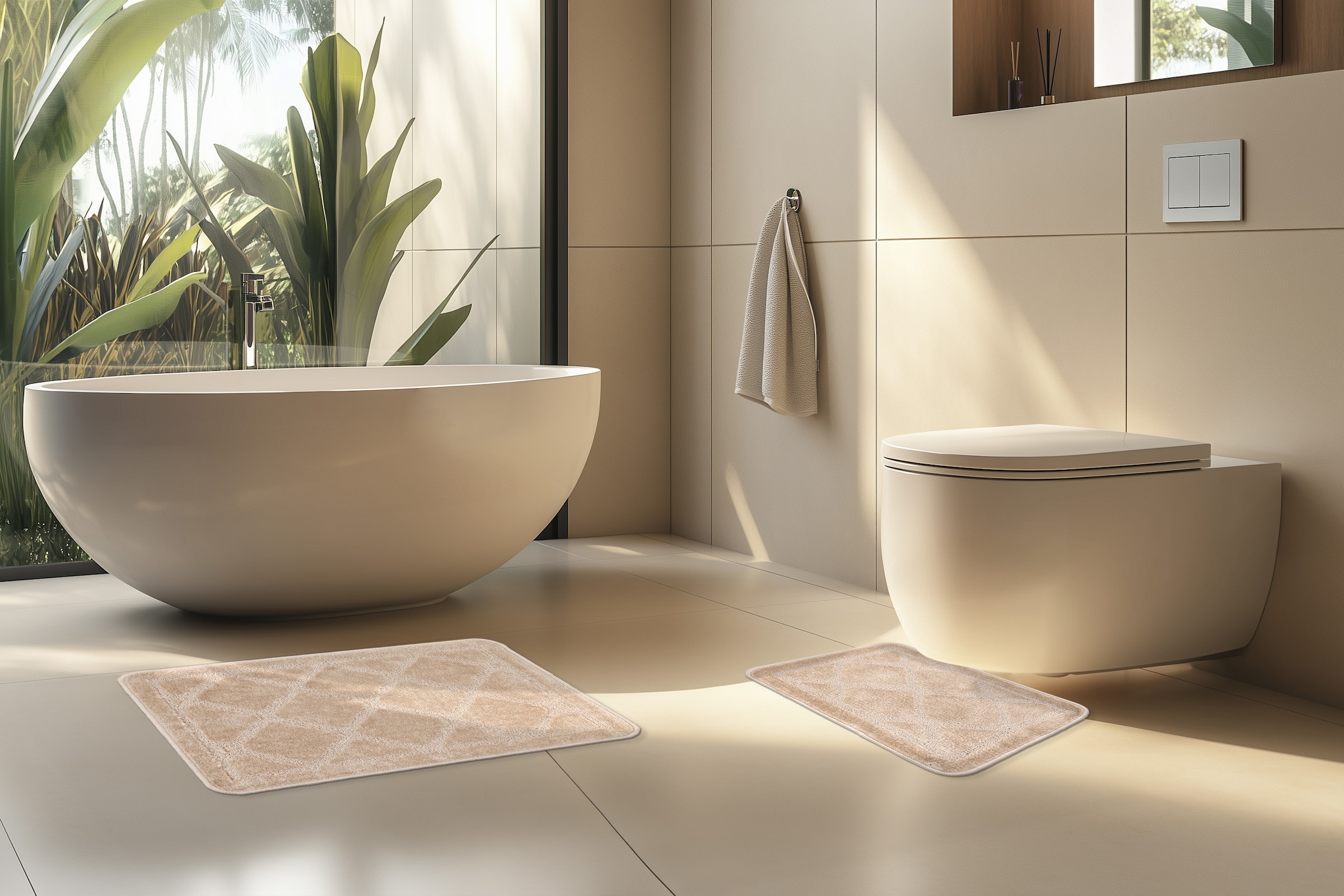 Kayoom Badematte »Badematte Lagoon 225« Kurzflor