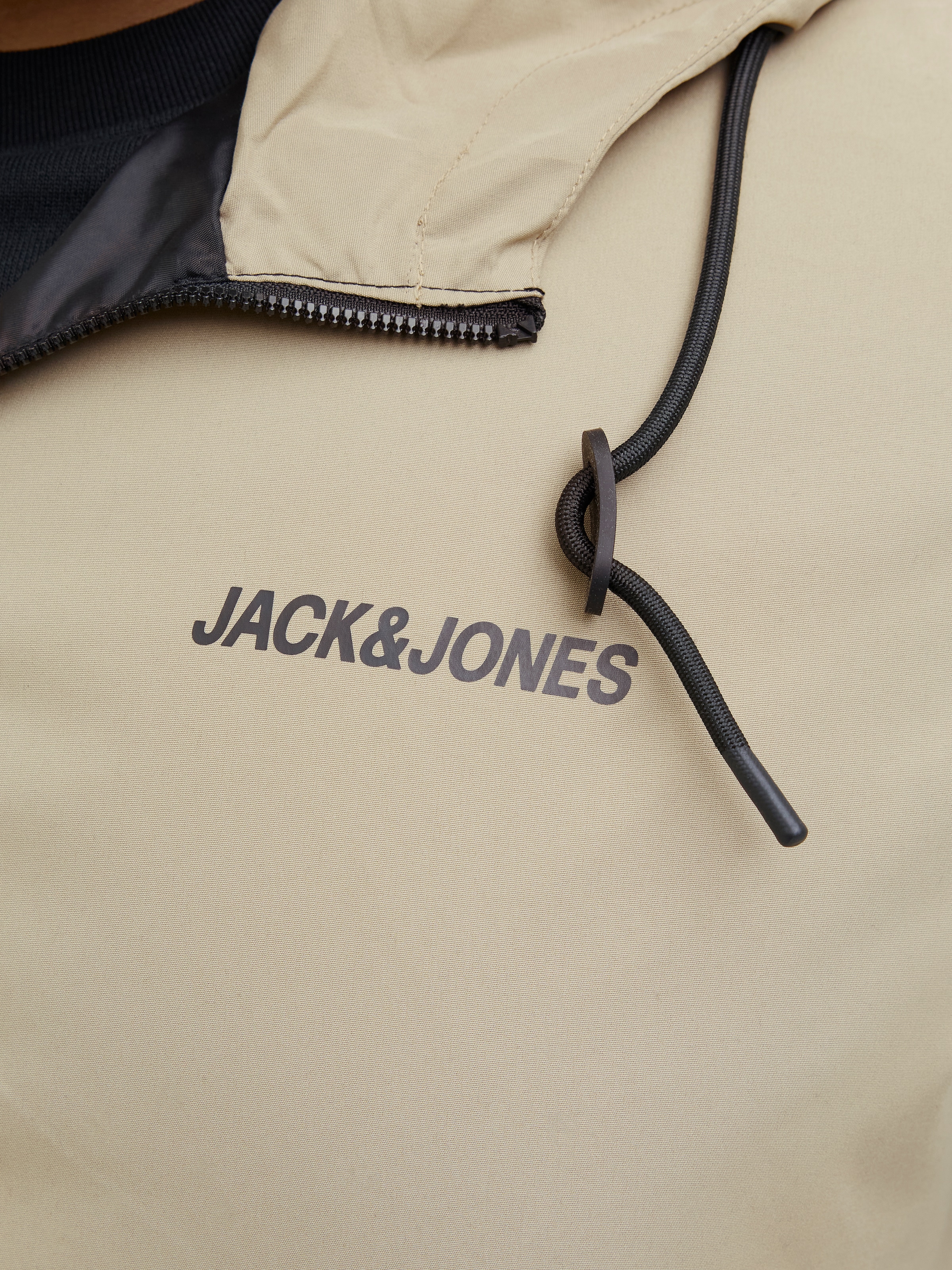 Jack & Jones PlusSize Bomberjacke »JJERUSH HOOD BOMBER NOOS PLS«, mit Kapuze, mit Logo Schriftzug