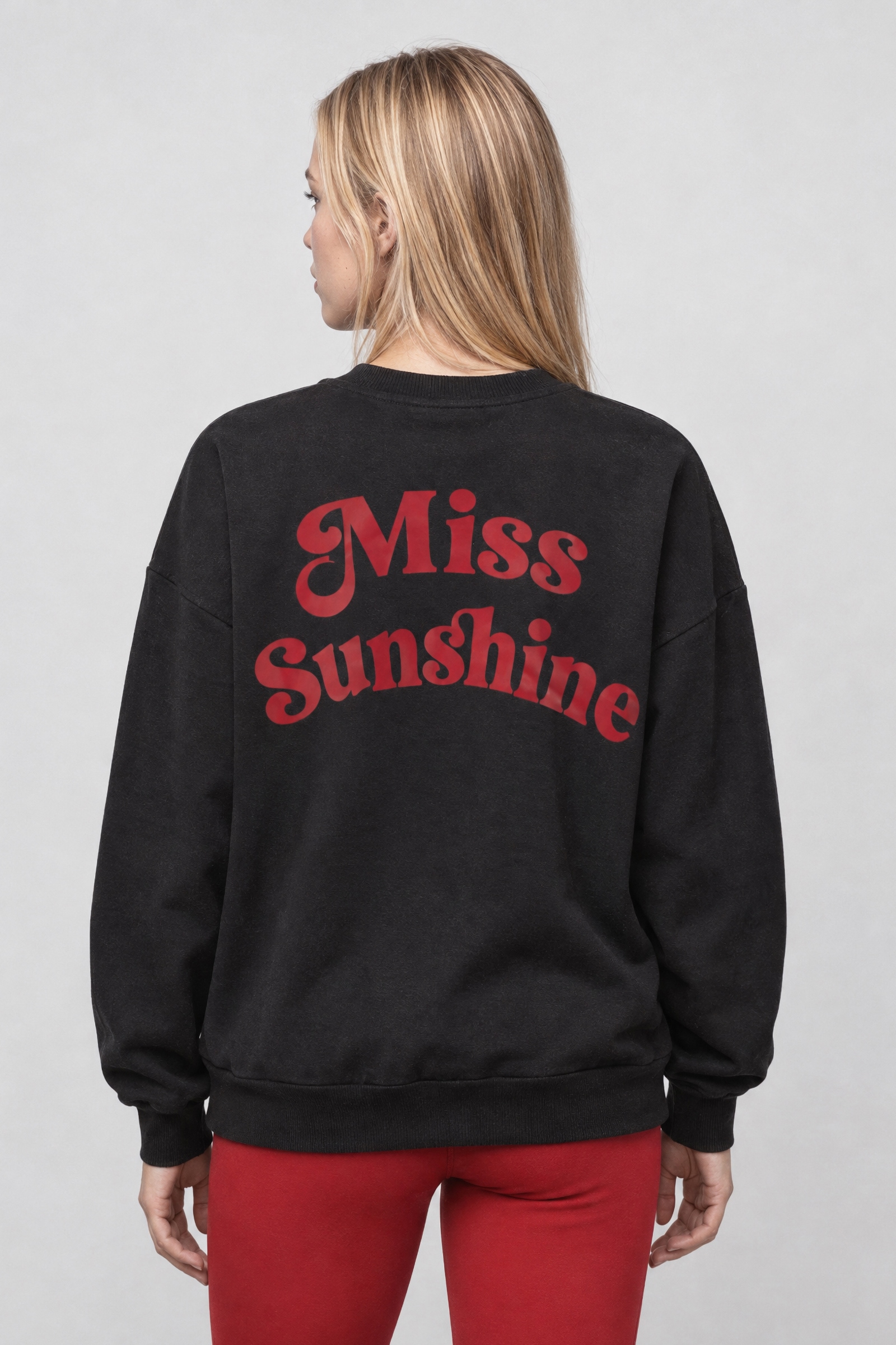 Alife & Kickin Sweatshirt , Rückenprint Miss Sunshine, Relaxed Fit, gerippte Bündchen
