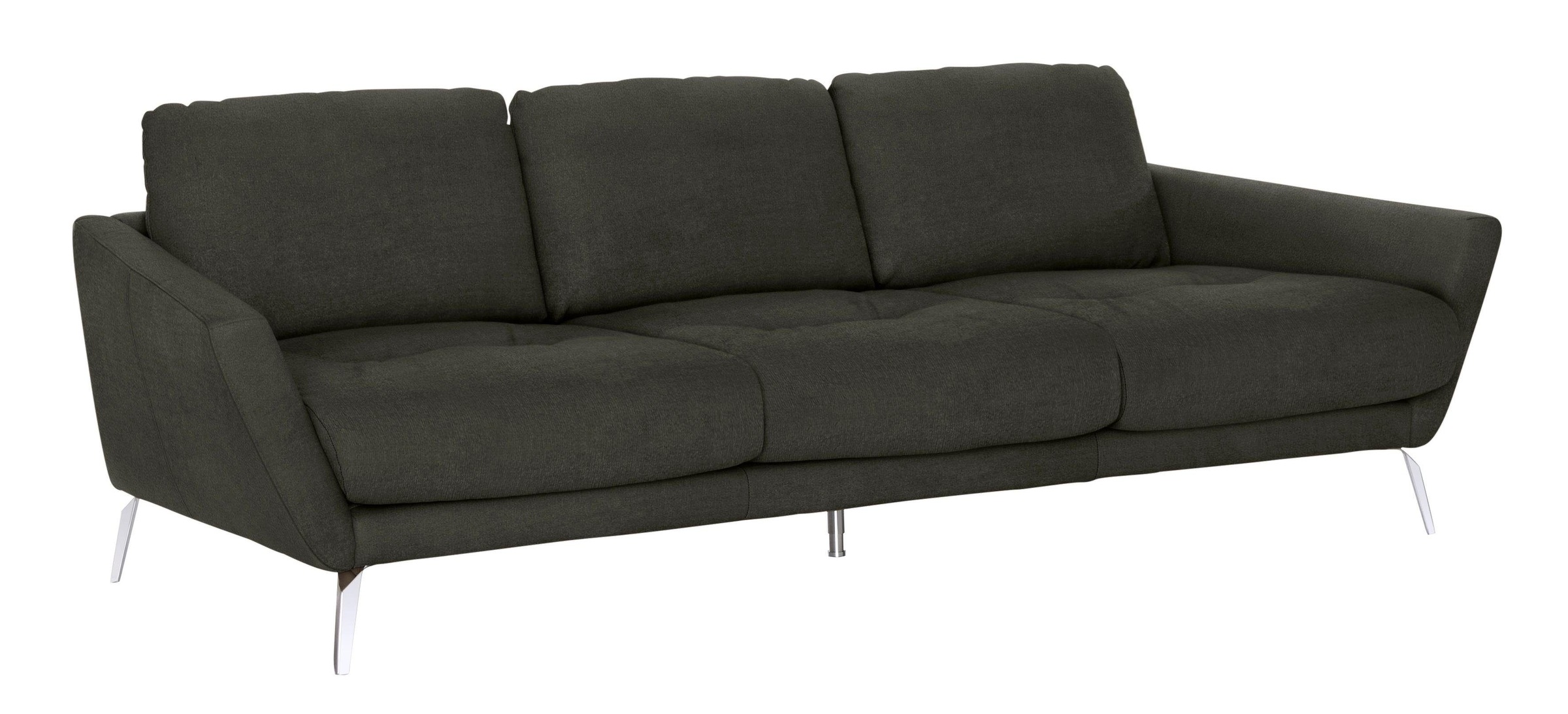 W.SCHILLIG Big-Sofa »softy«, mit dekorativer Heftung im Sitz, Füße Chrom glänzend
