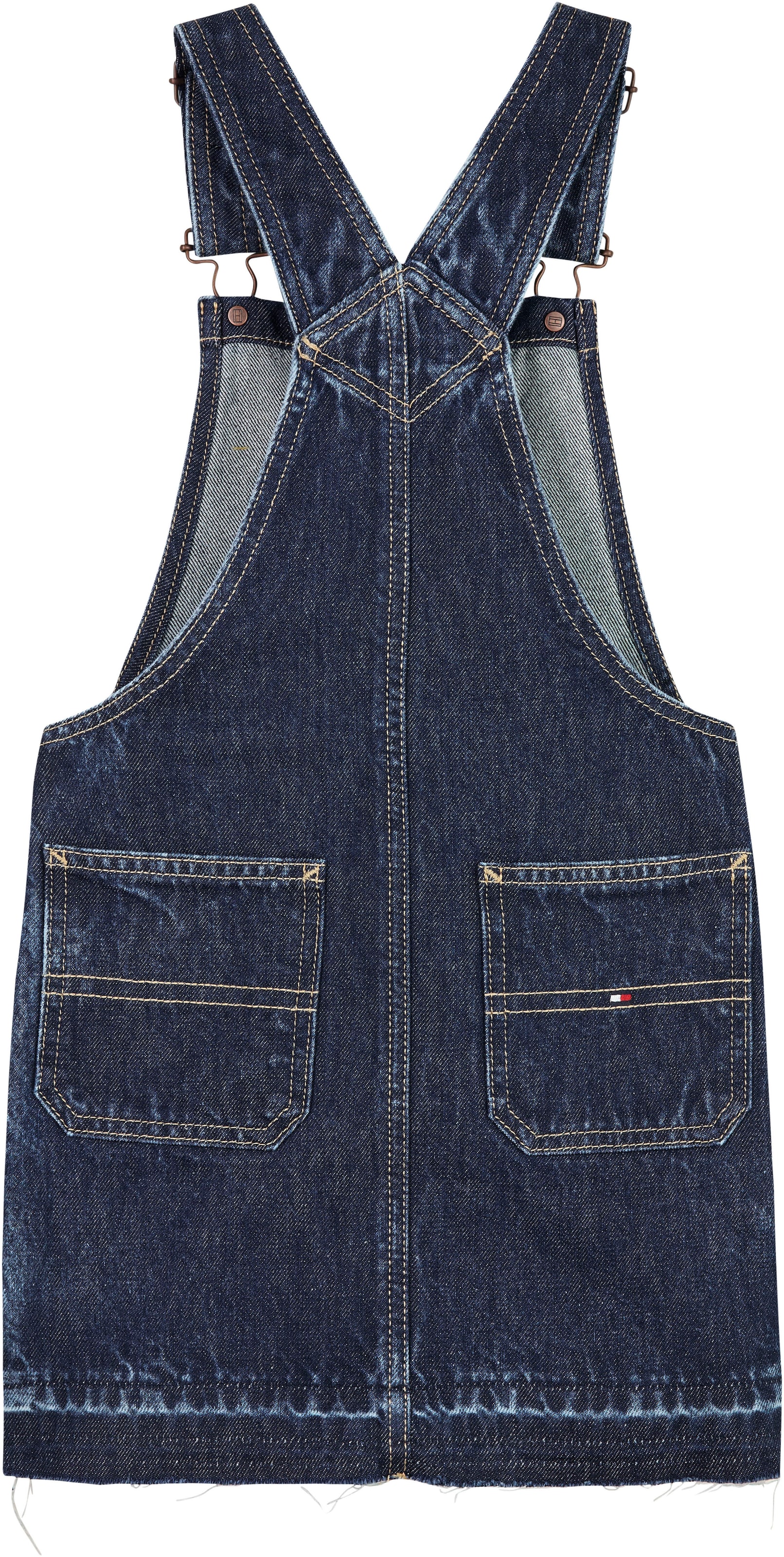 Tommy Hilfiger Latzkleid »DENIM DUNGAREE DRESS«, mit offenem Saum
