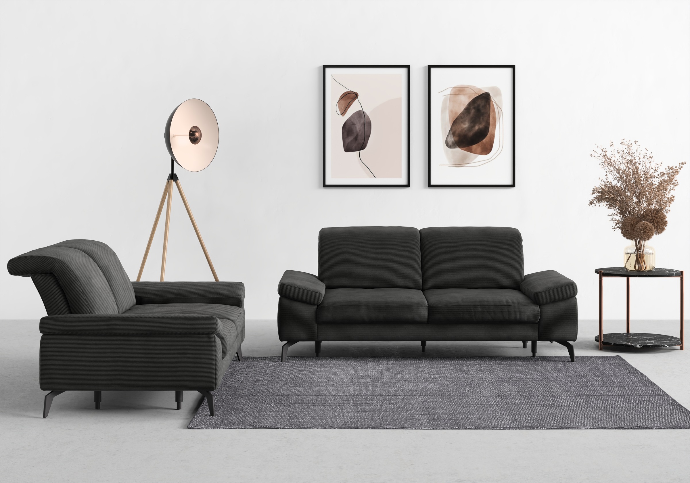 sit&more 2-Sitzer »Cabana«, Breite 191 cm, wahlweise mit Sitztiefen- und Kopfteilfunktion